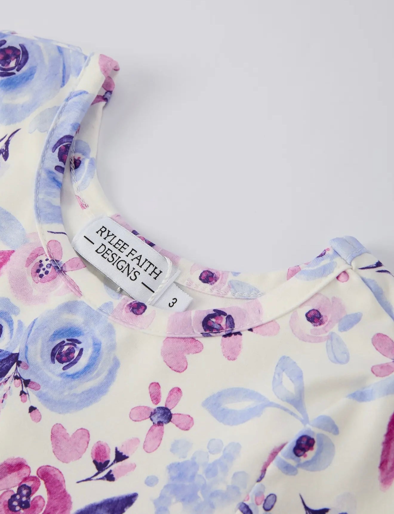 Purple Floral Baby Girl Dress