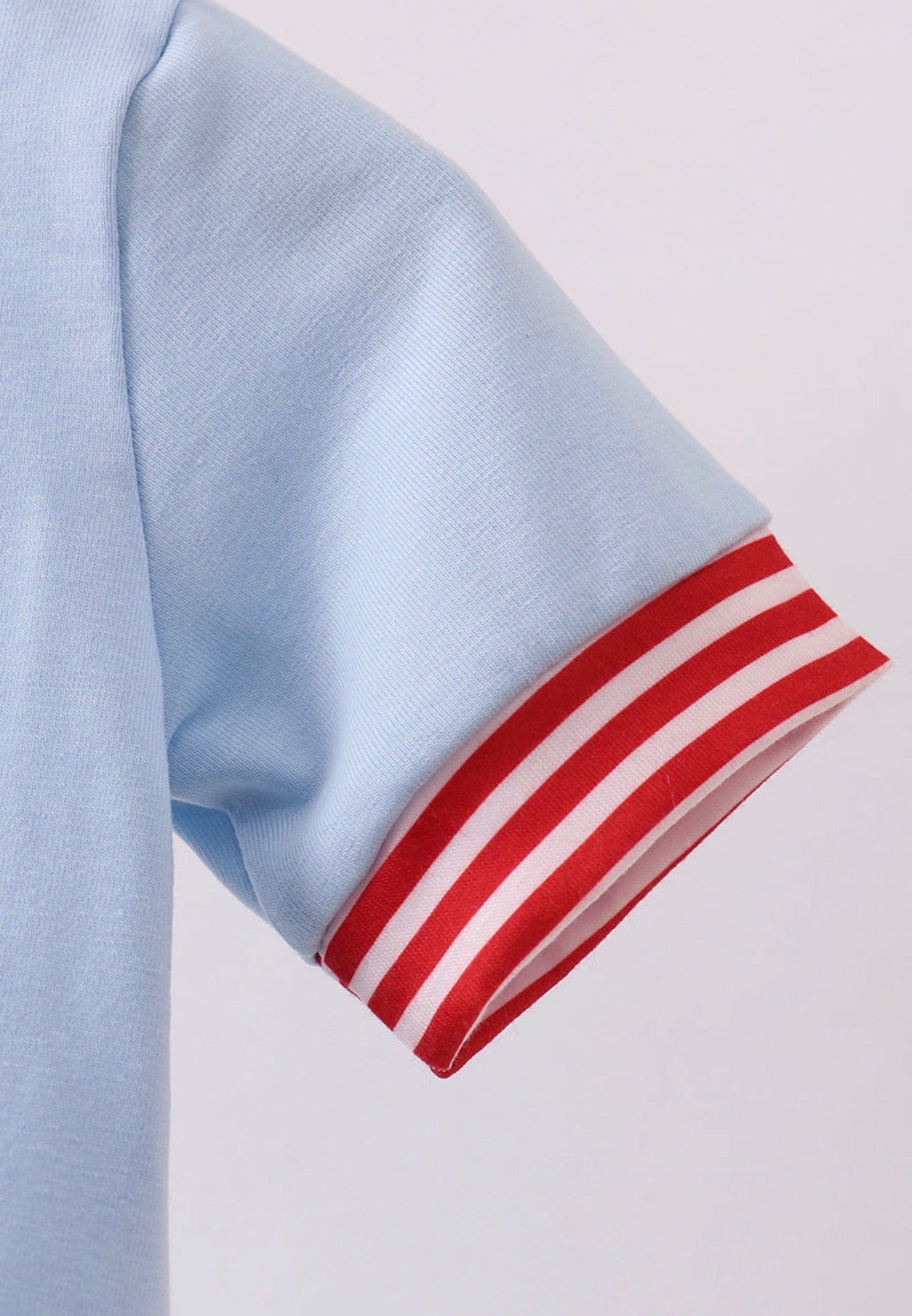 Blue God Bless America flag french knot bubble