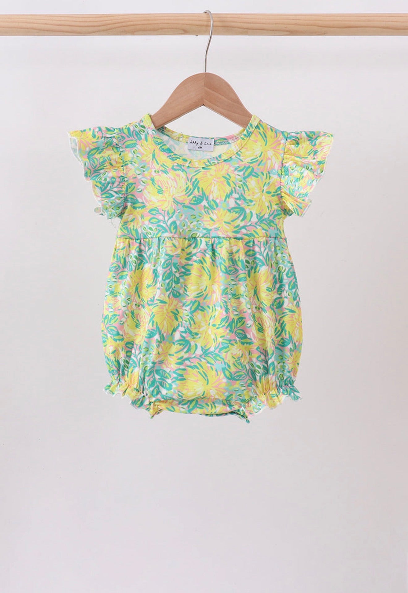 Yellow lily floral bubble