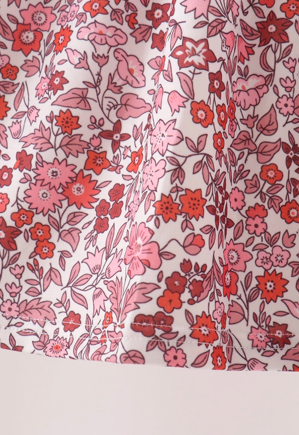 Maroon thankful leaves floral embroidey dress