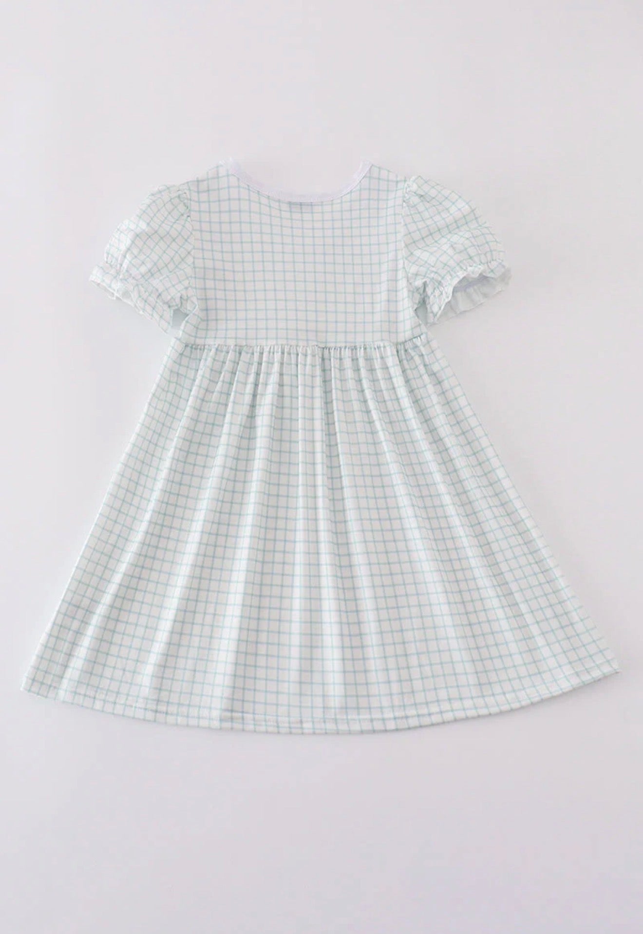 Blue He is Risen embroidery dress