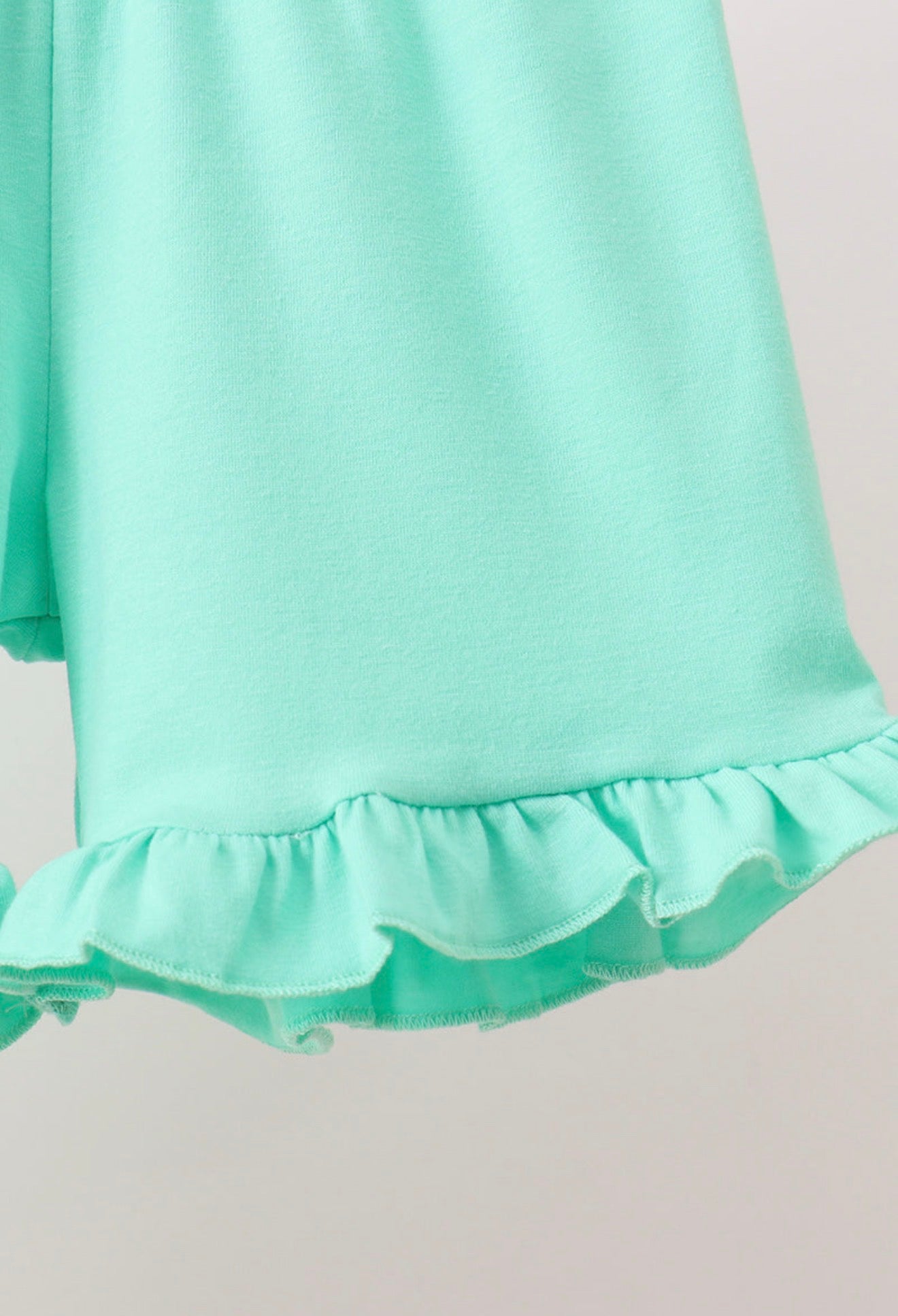 Mustard Honey Bear
Embroidered Ruffle Shorts Set