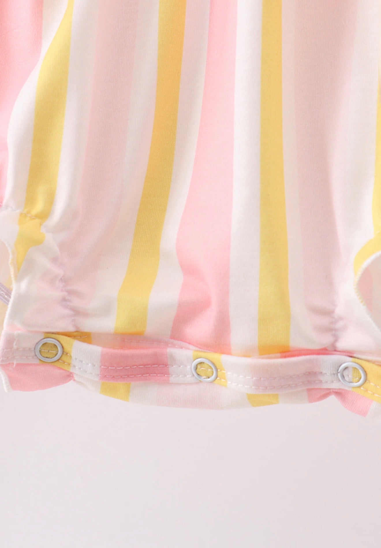 You’re my sunshine stripe embroidered bow bubble