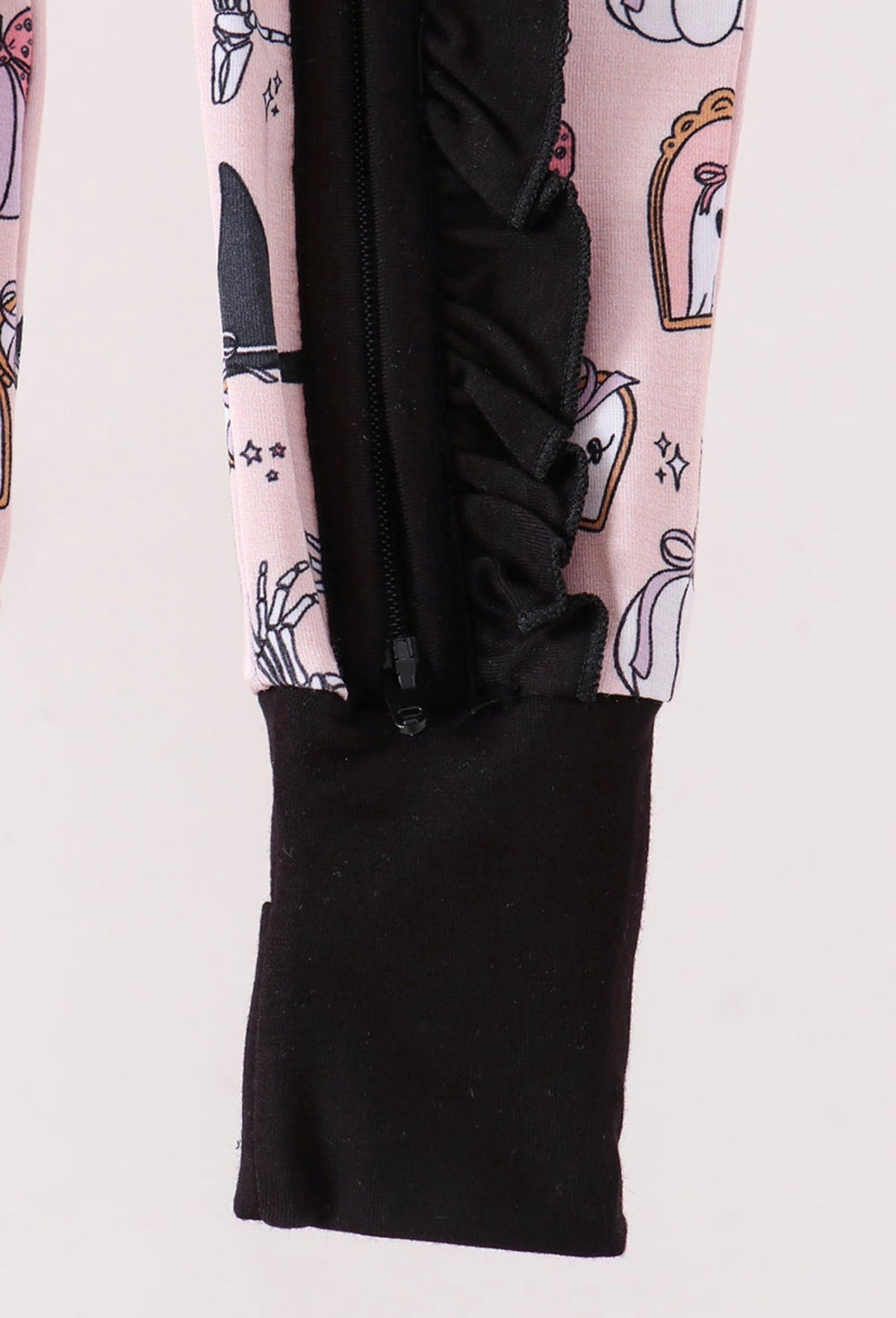 Pink Spooky Embroidery
Bamboo Ruffle Romper