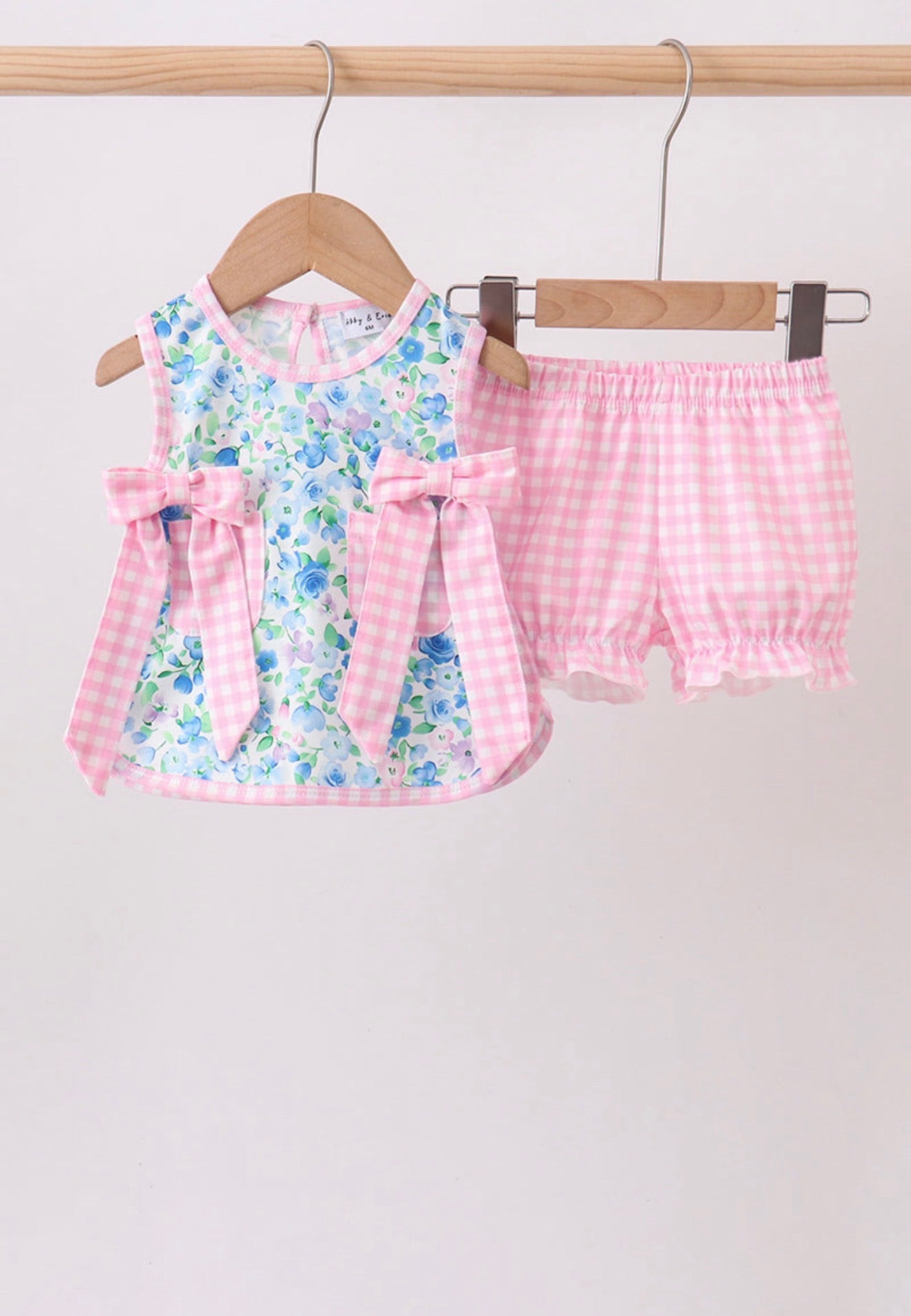 Blue floral bloomer set