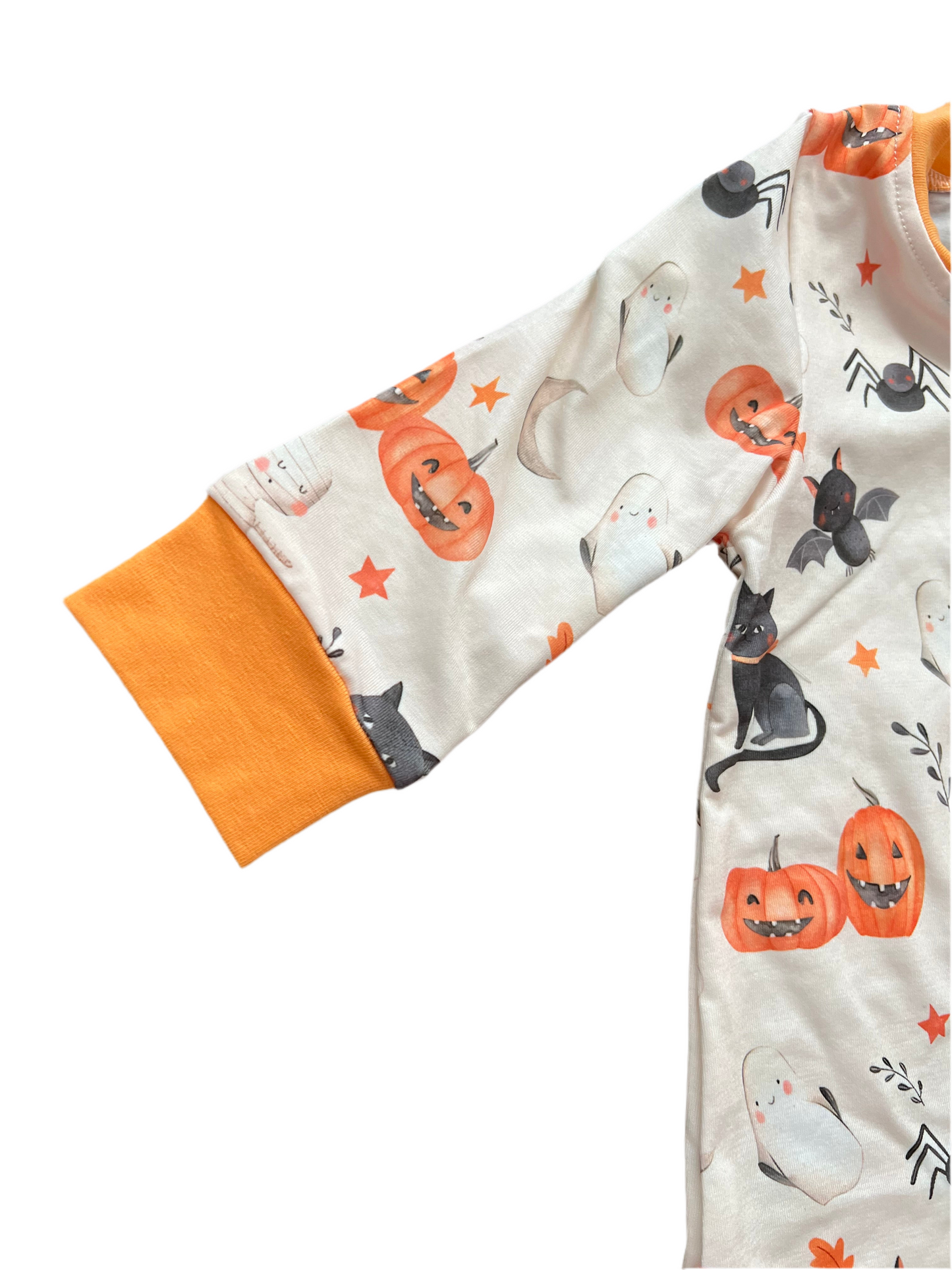 Halloween zip girl romper