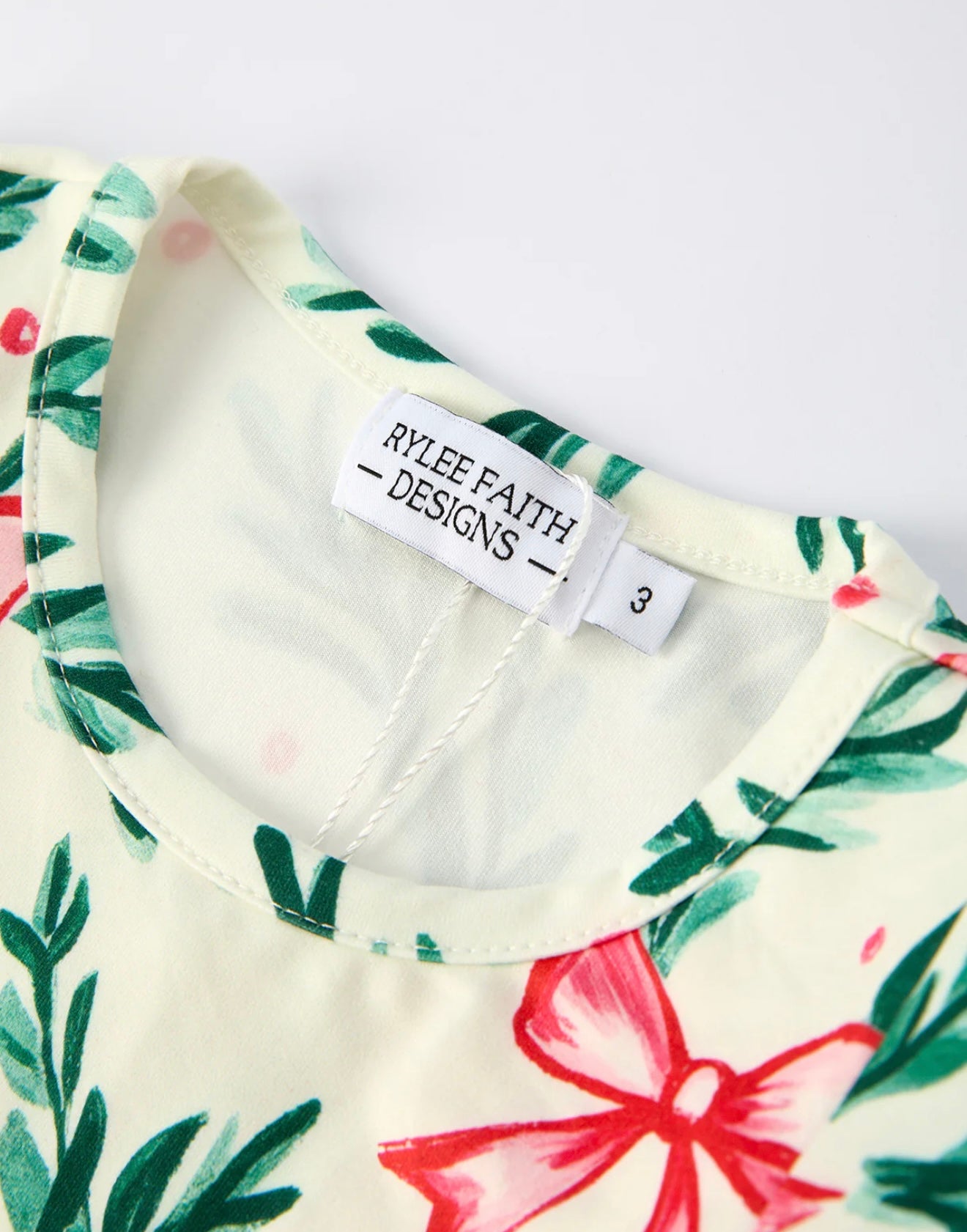 Red Tulle Skirt Christmas Tutu Dress and Holly Print