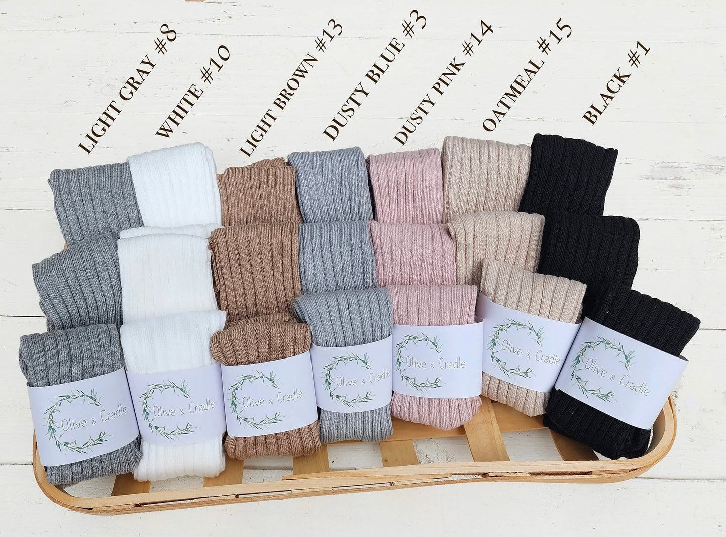 Ribbed Tights Stockings