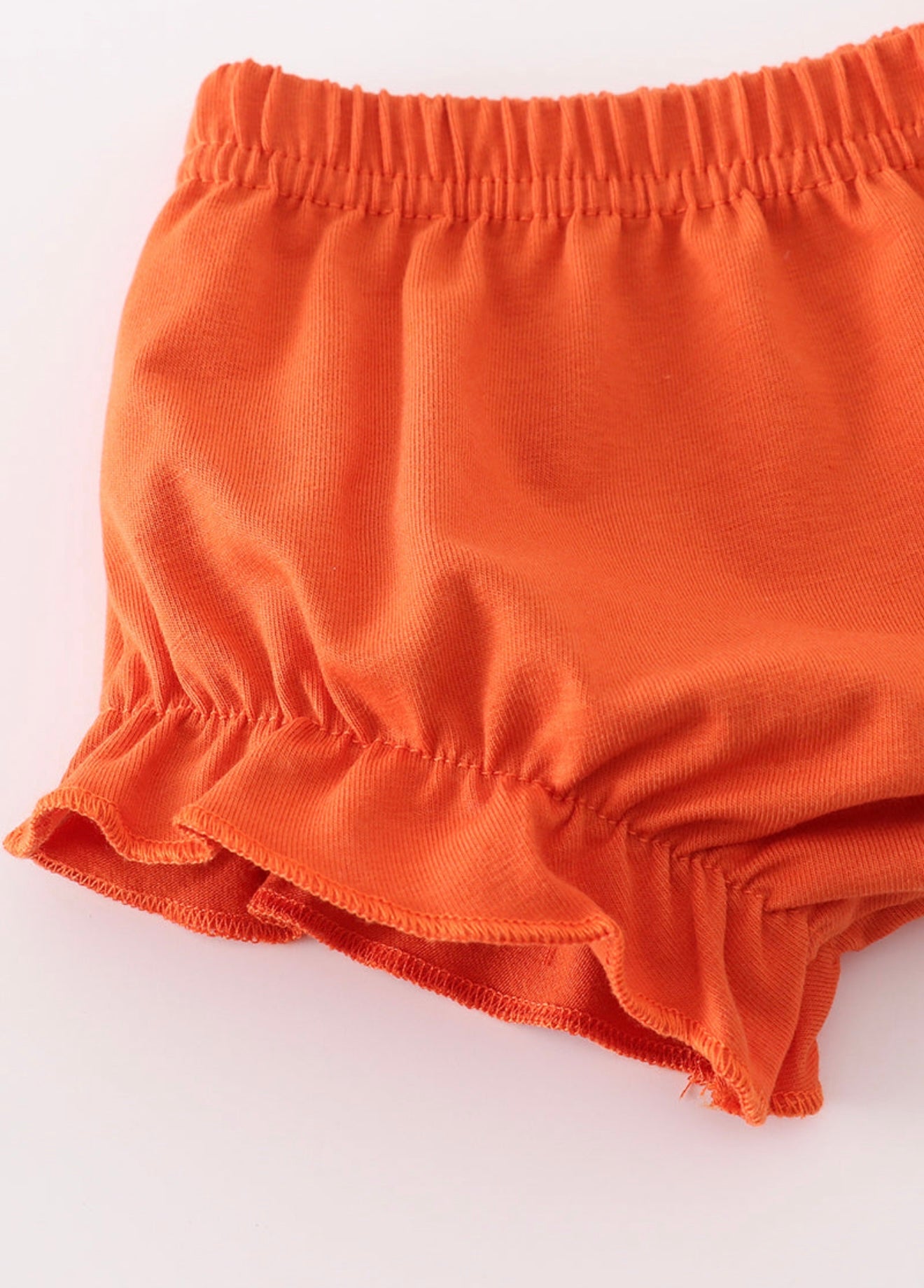 Rust Isaiah embroidery girl bloomer set