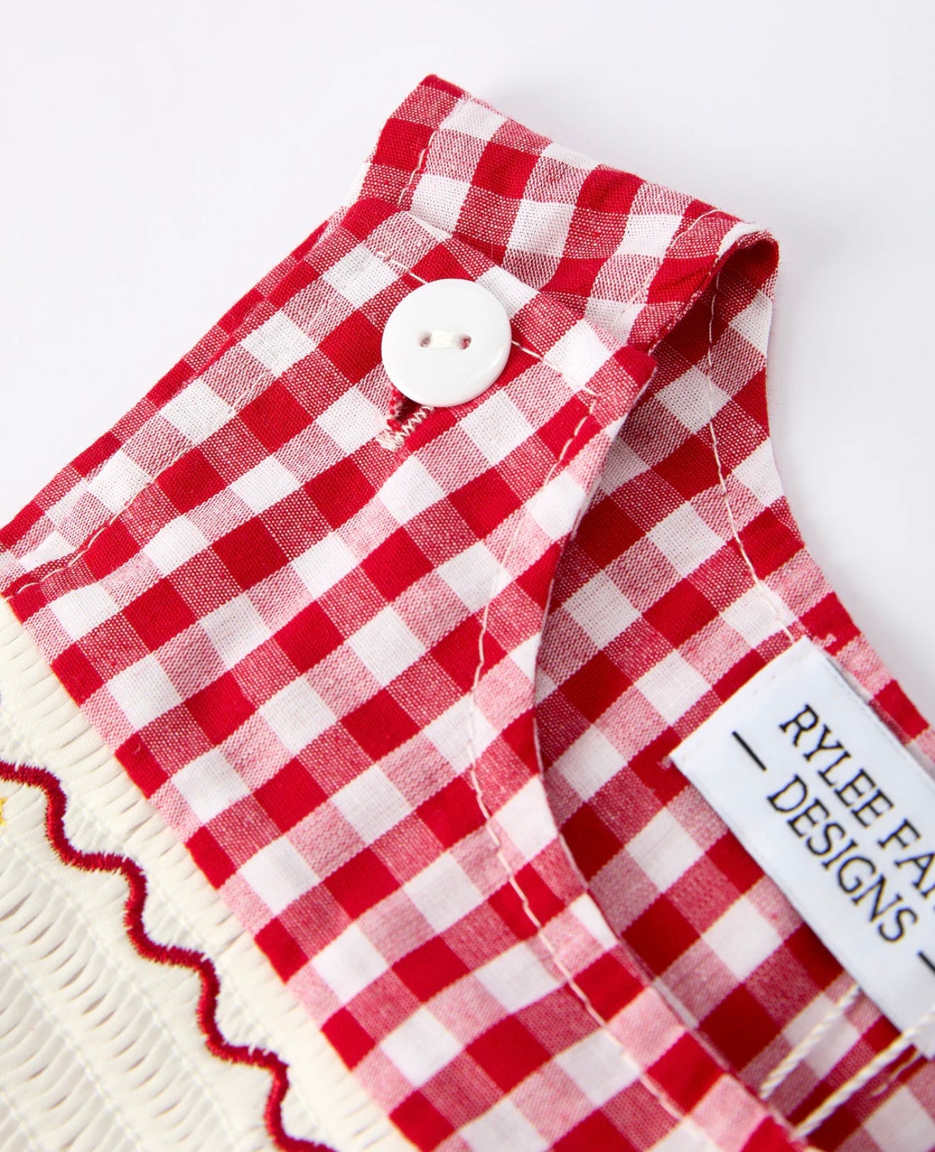 Christmas Smocking Embroidered Christmas Tree Plaid Baby Boy Romper
