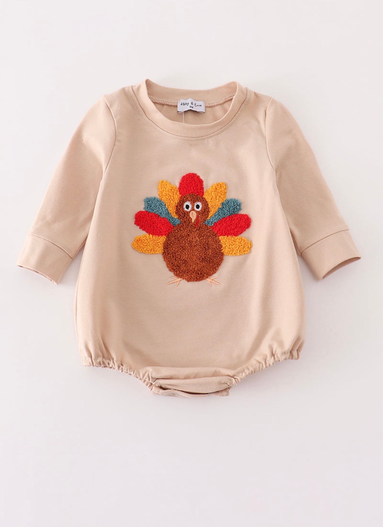 Beige Turkey French Knot Boy’s Bubble