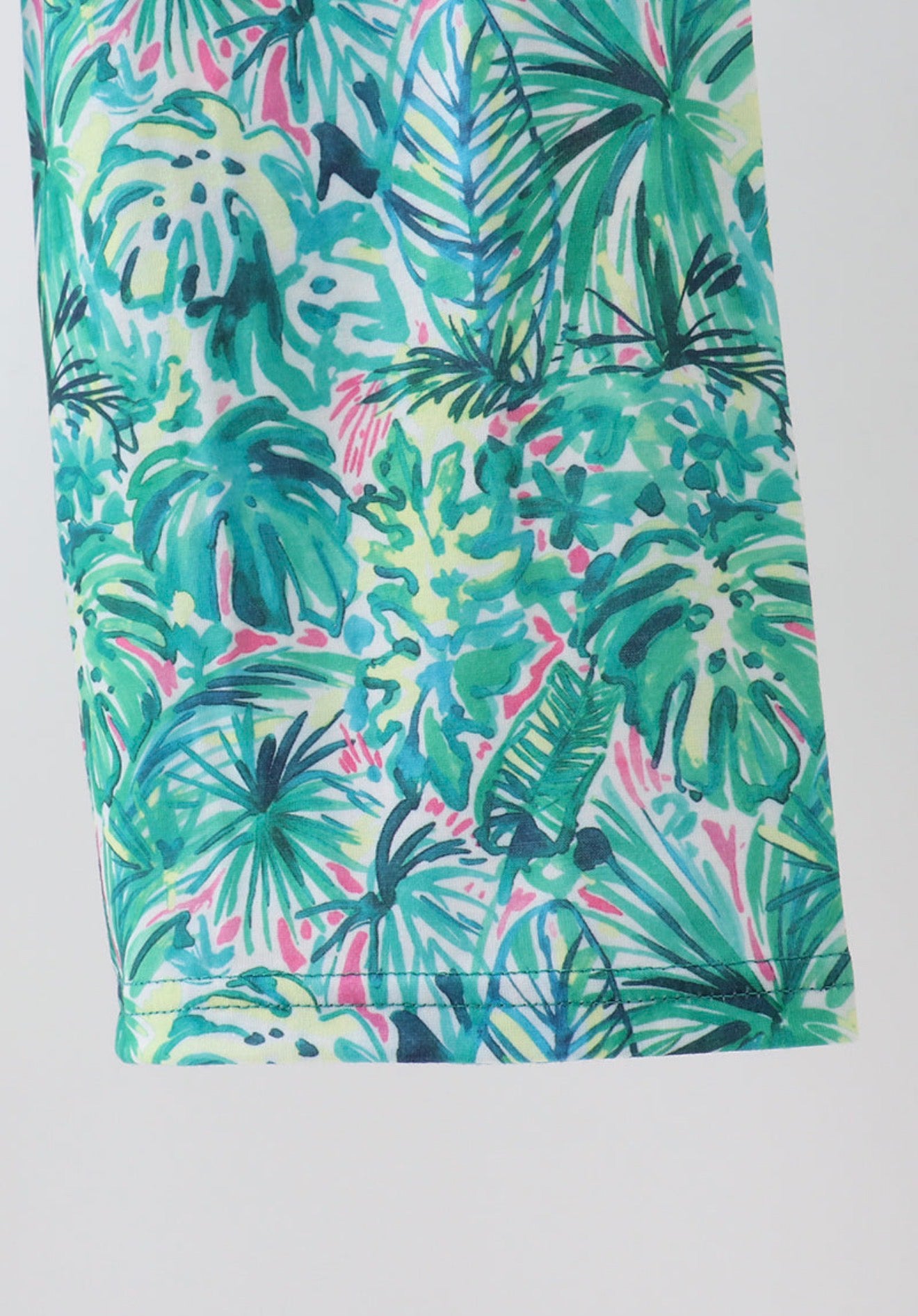 Green lily floral jumpsuit