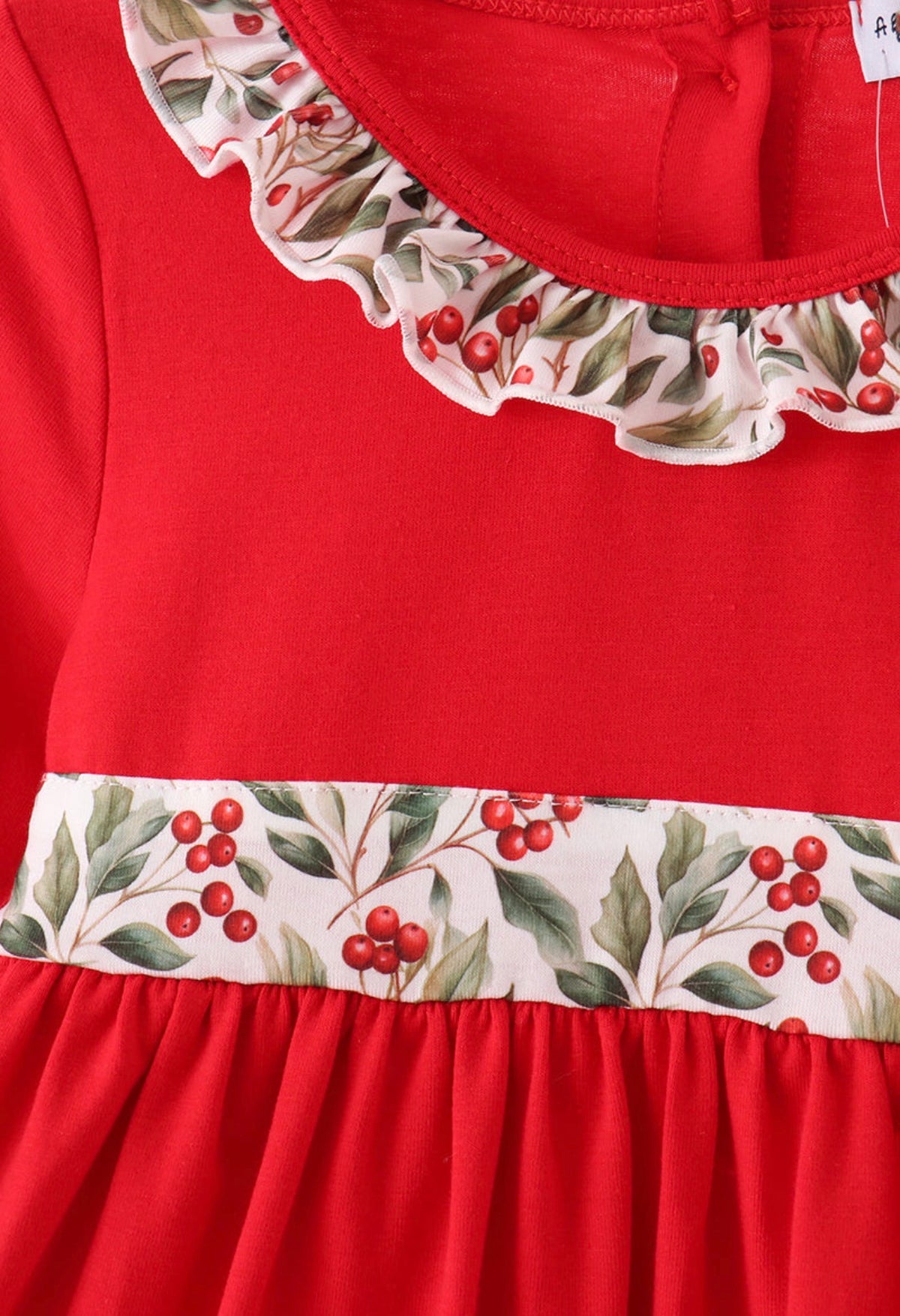 Red Bow Ruffle dress