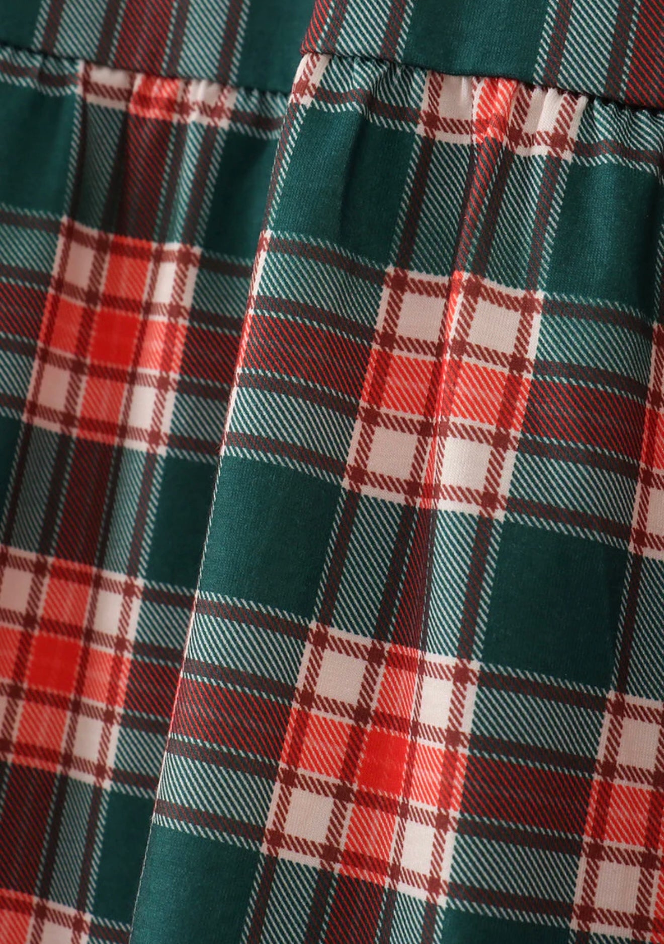 Forest Merry Christmas Plaid Dress ￼