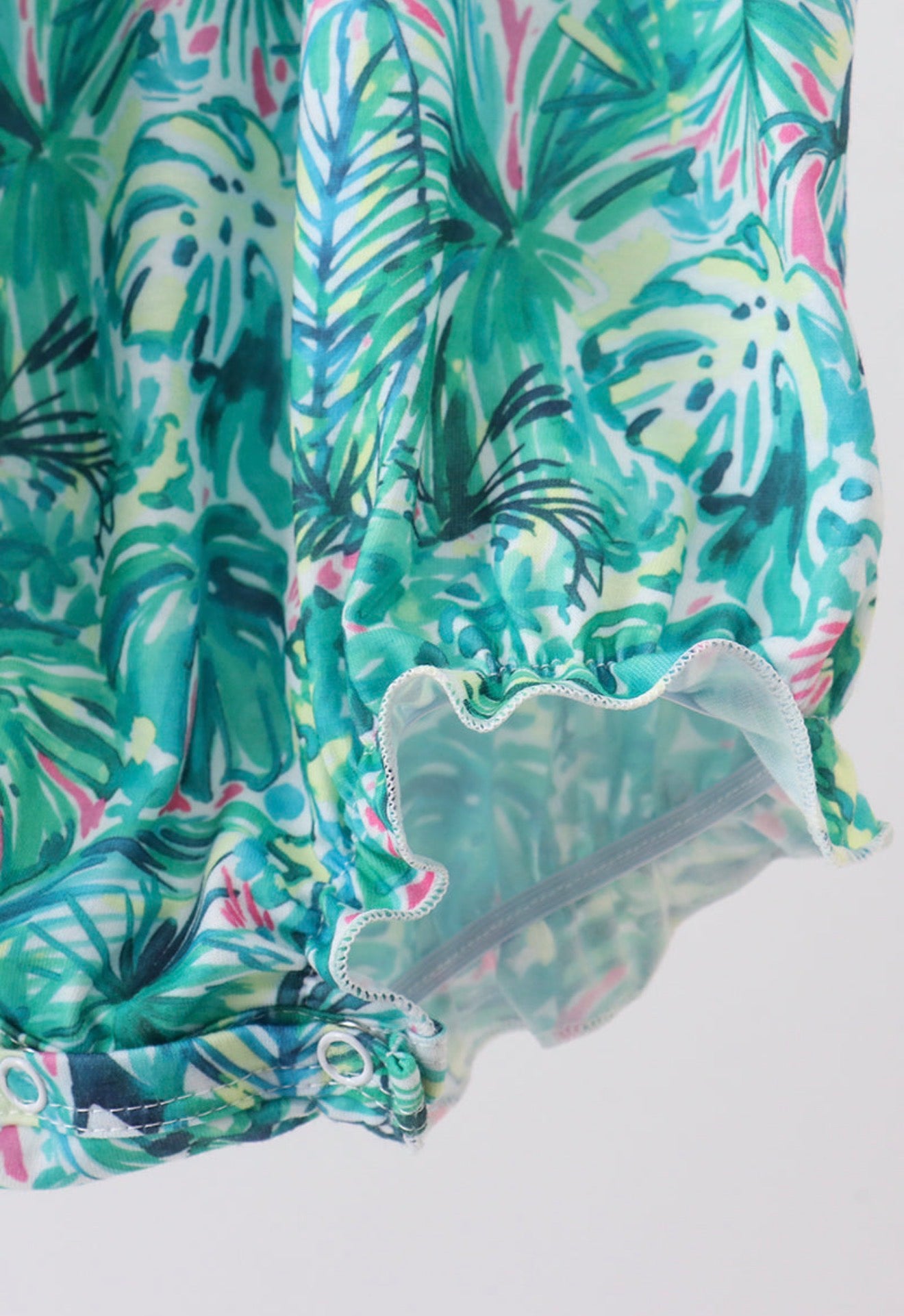 Green lily floral bubble