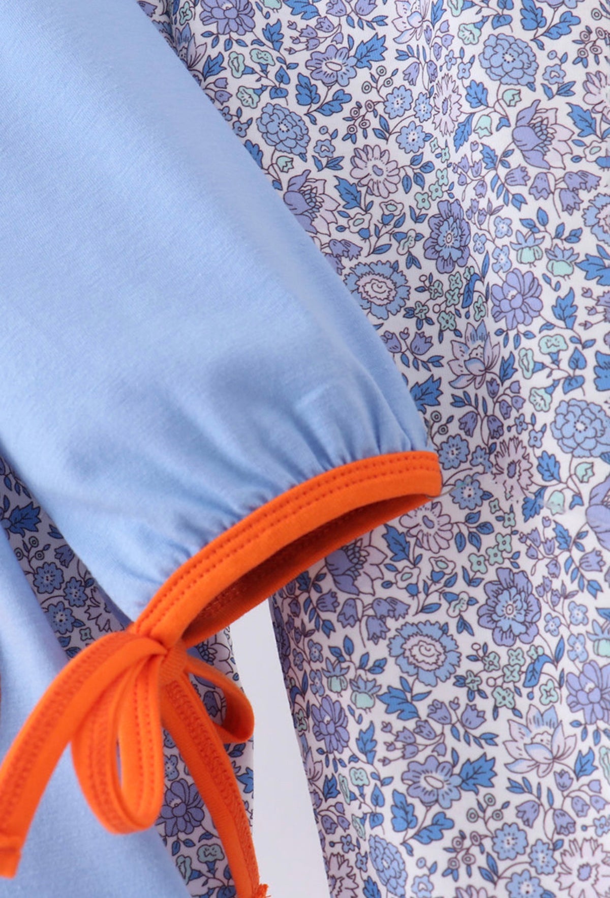 Blue pumpkin applique ruffle pants set