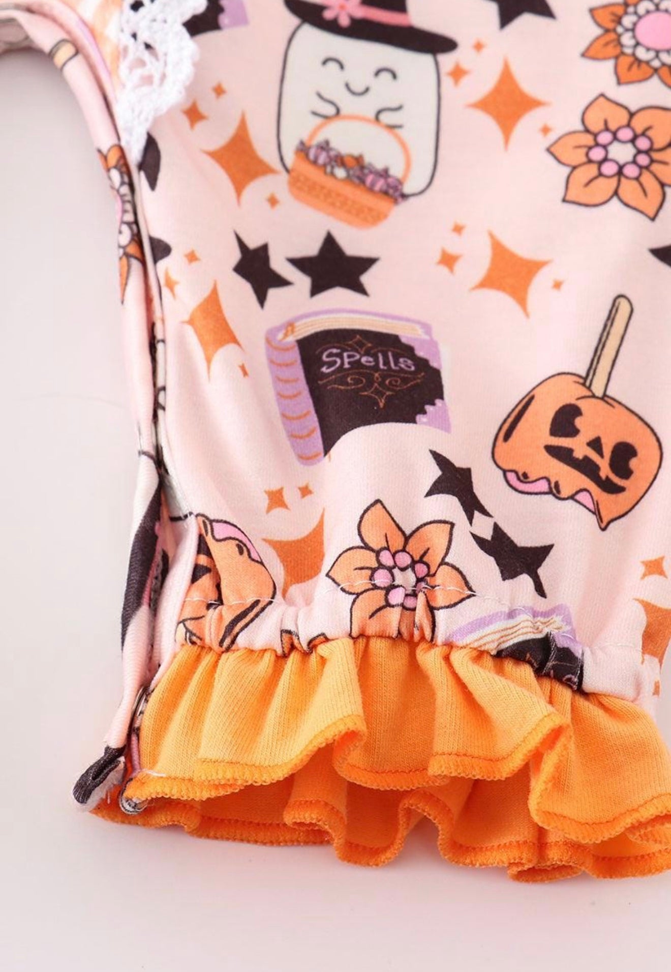 Happy Halloween girl romper