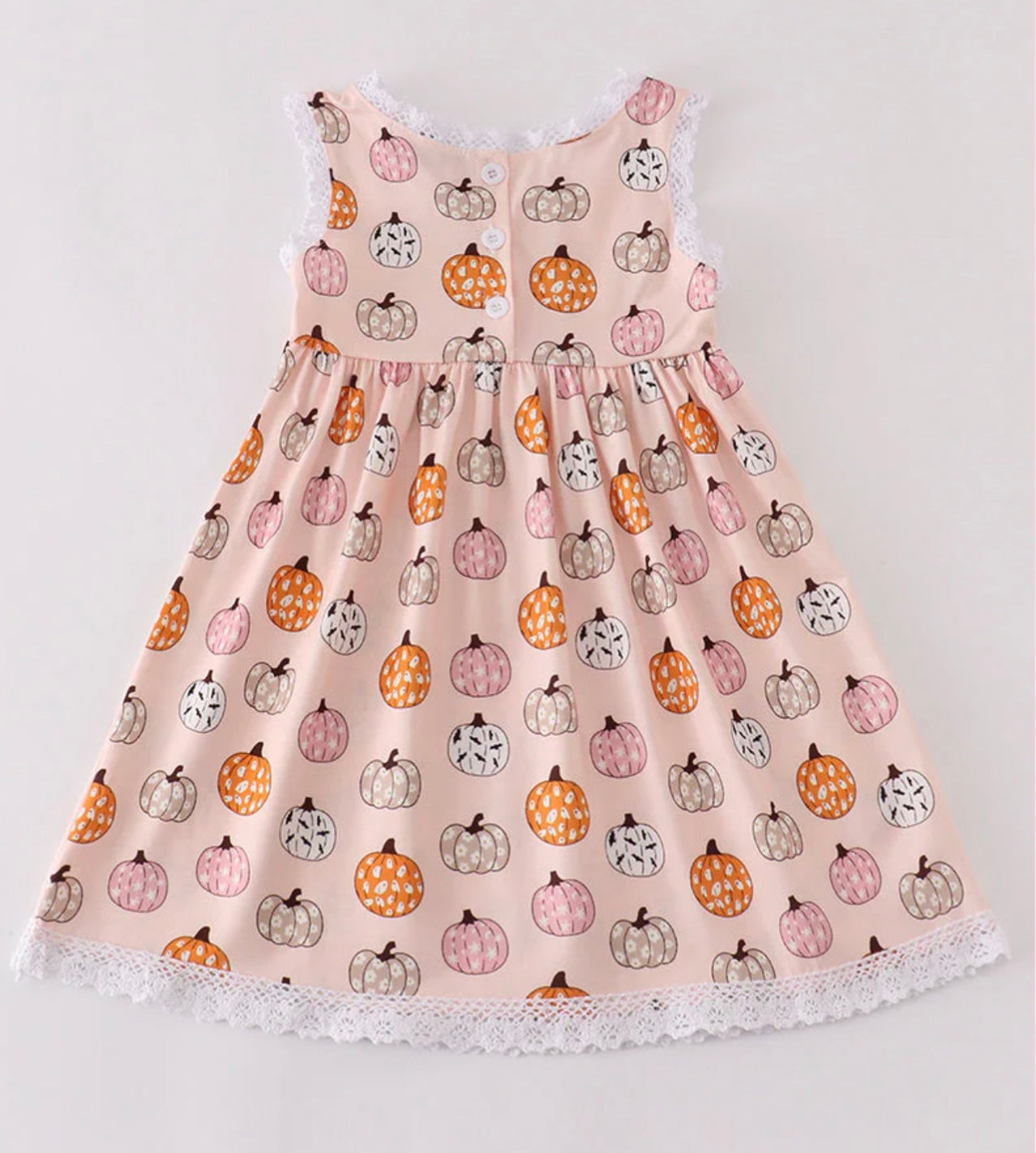 Pink pumpkin girl dress