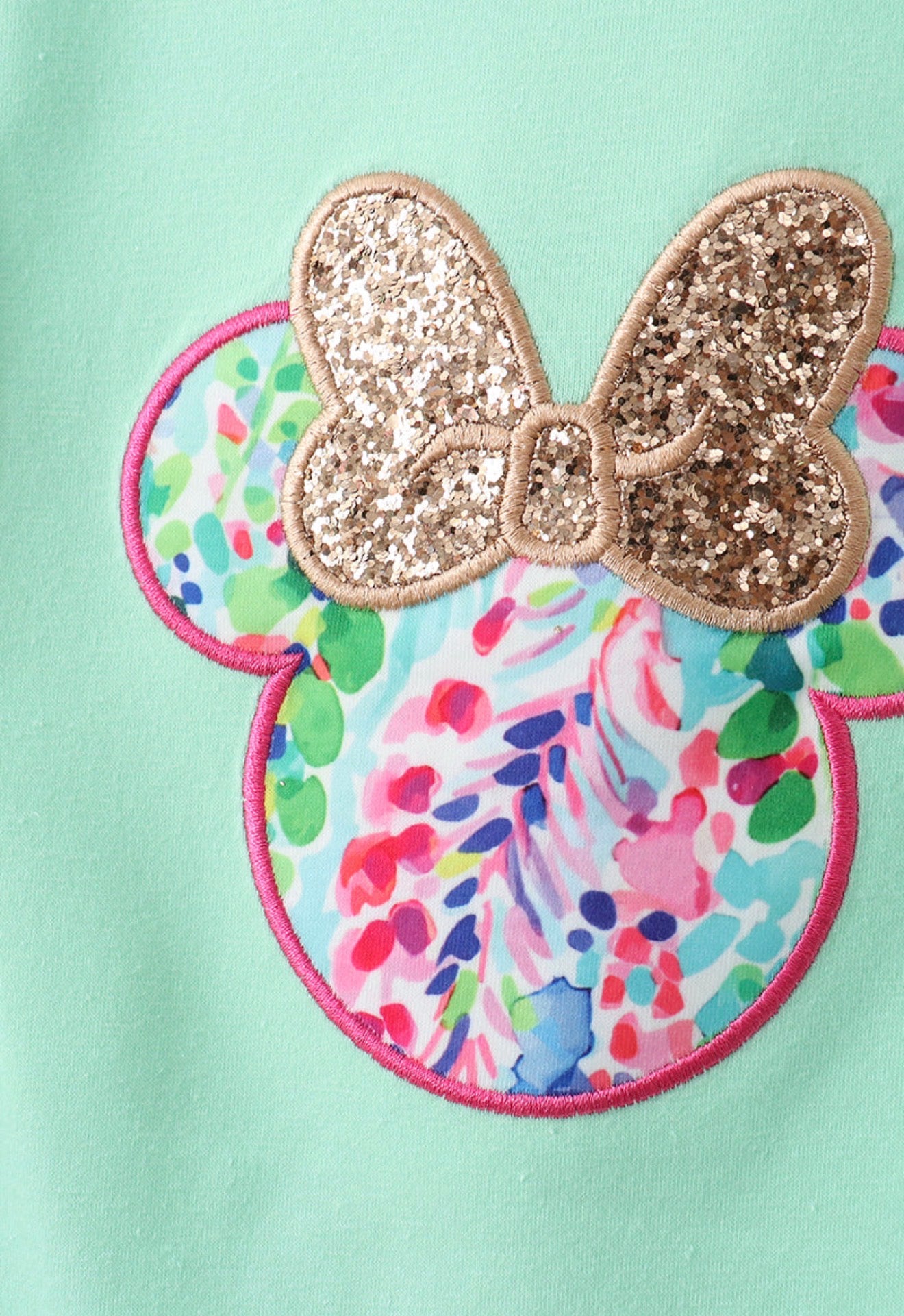 Mint character appliqué set