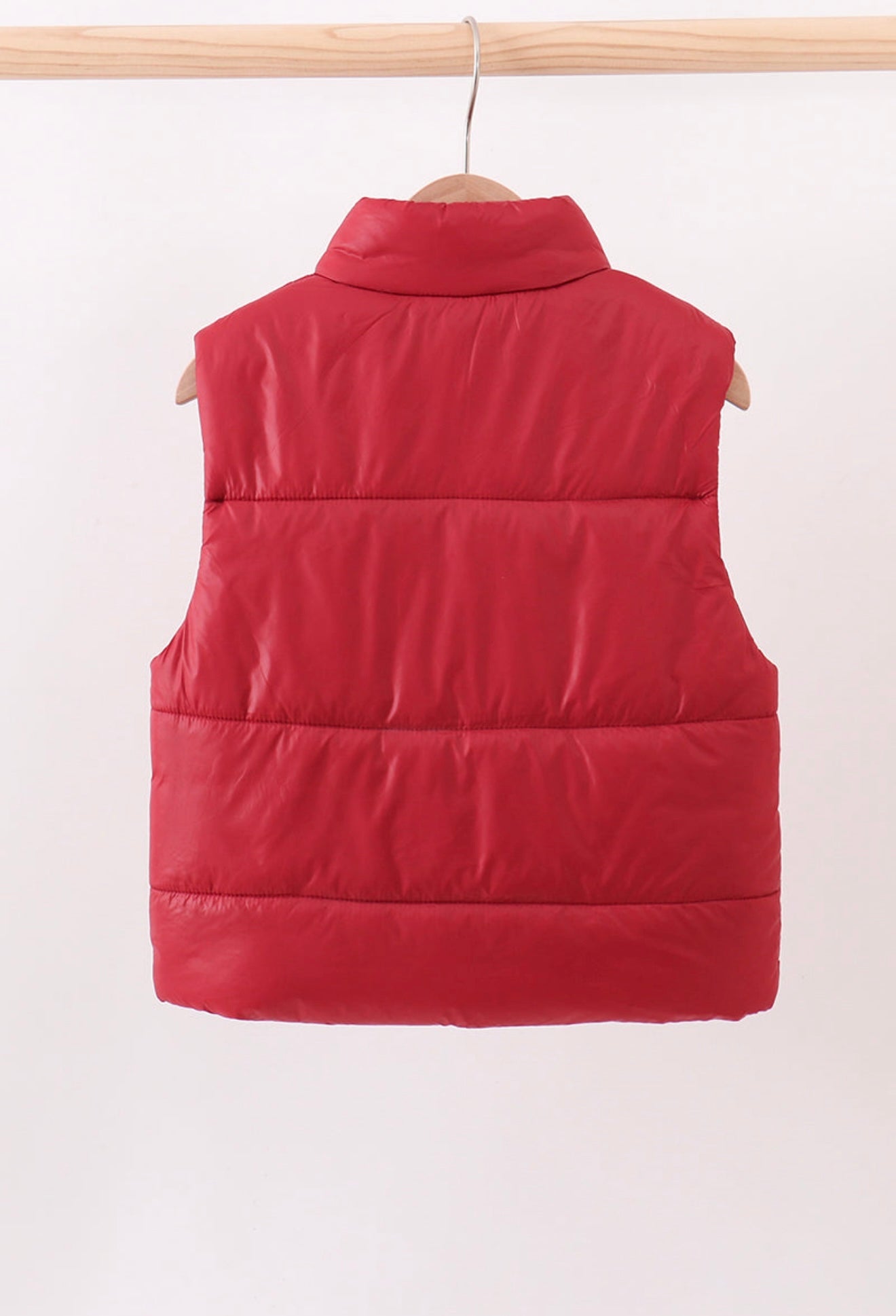 Girl’s maroon puffer vest
