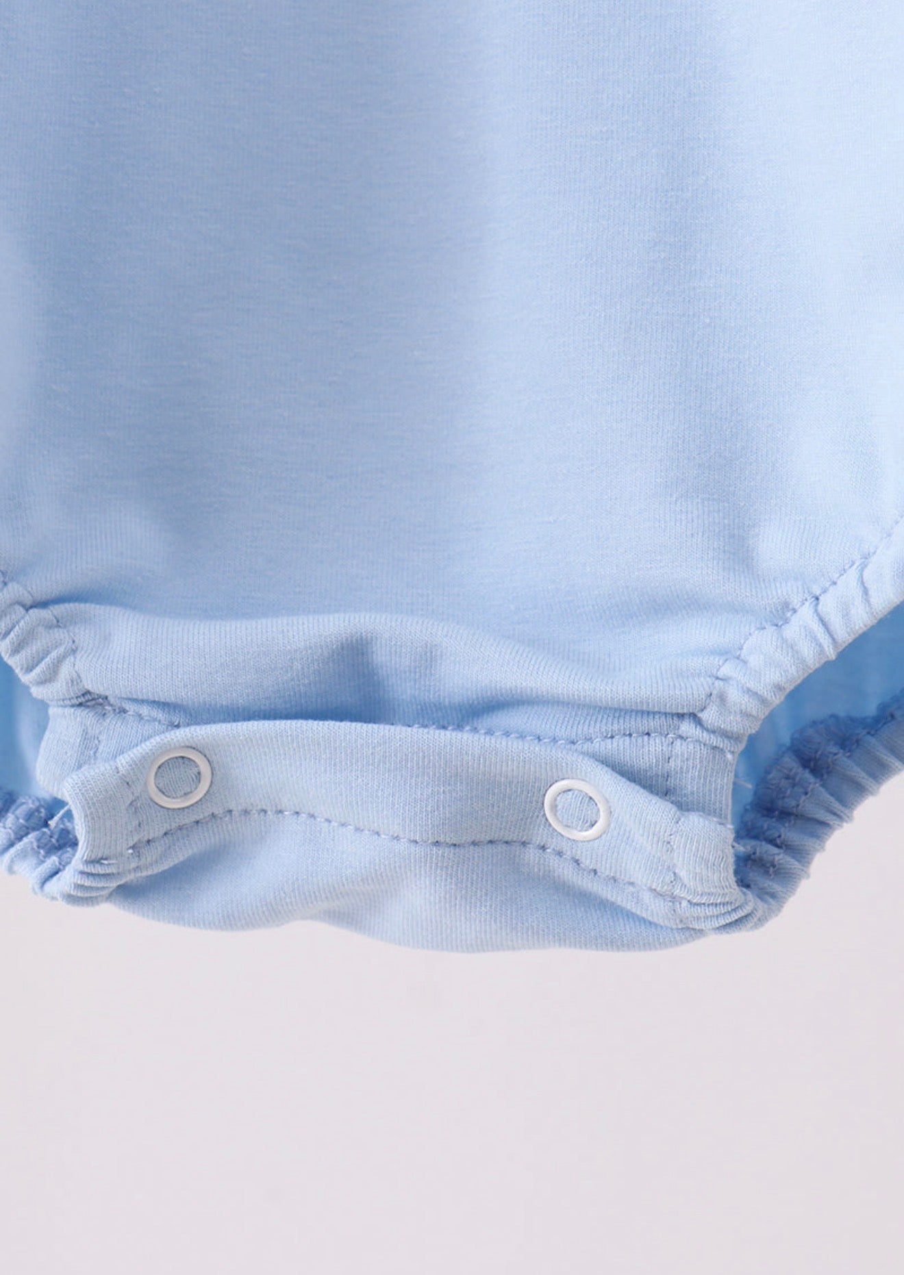 Blue baseball appliqué bubble