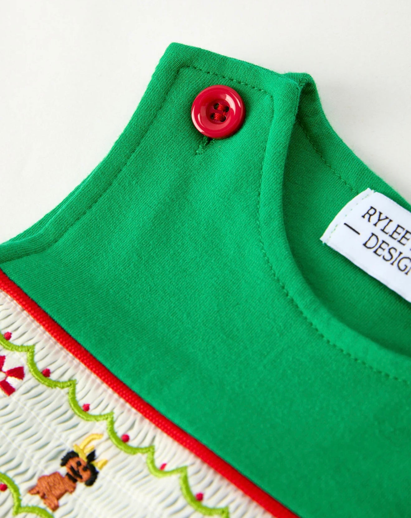 Christmas Character Candy Embroidery Baby Boy Romper
