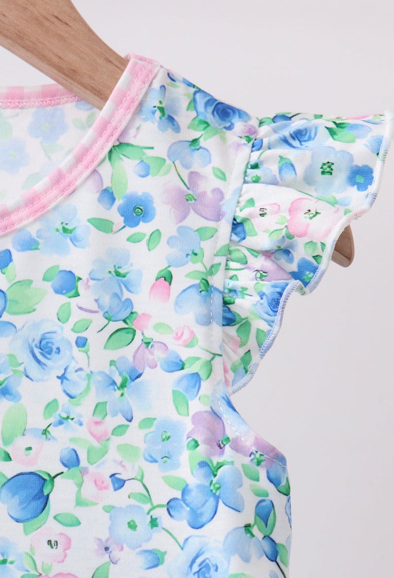 Blue floral dress