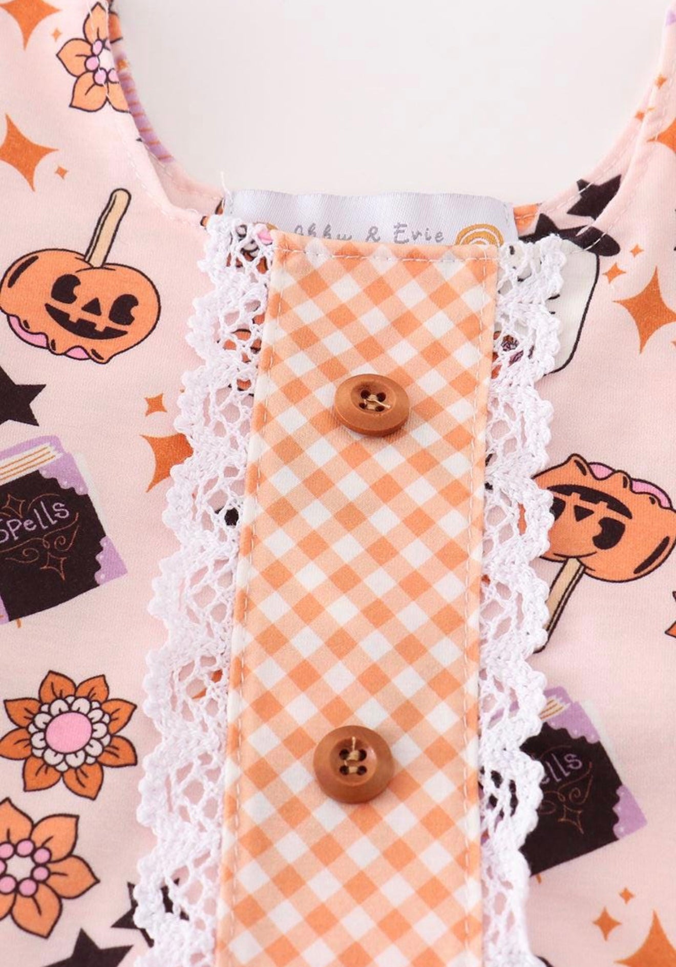 Happy Halloween girl romper