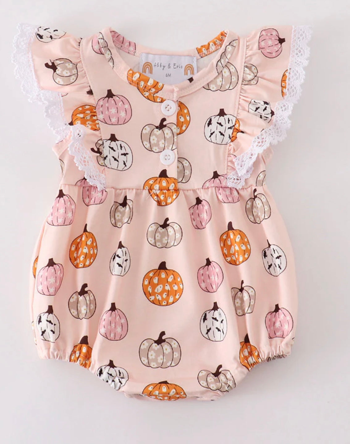 Pink pumpkin girl bubble