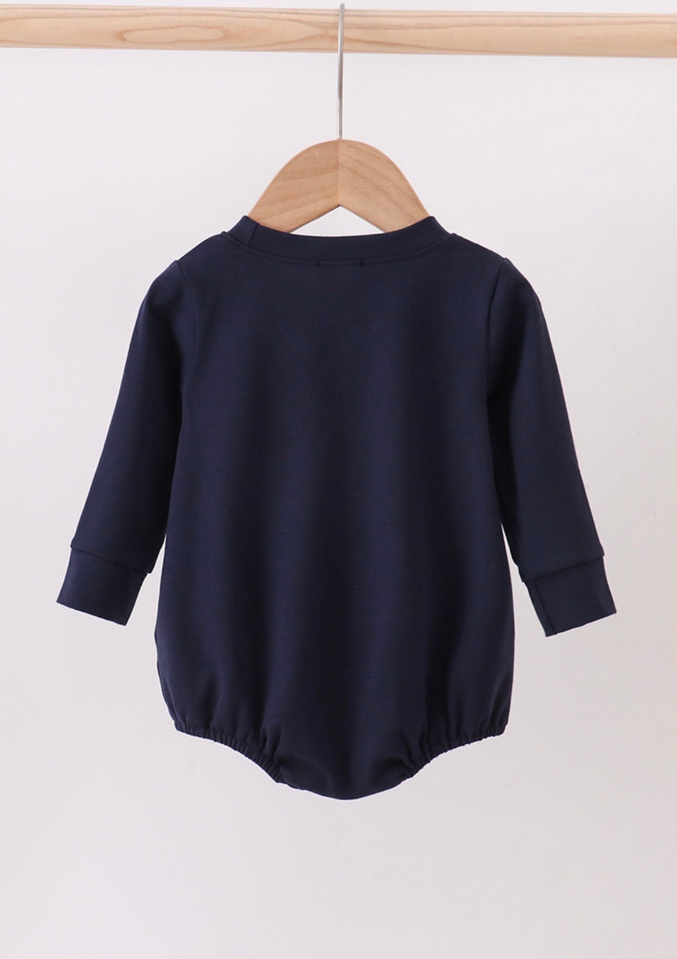 Navy nativity “Oh Holy Night” embroidery boy’s bubble