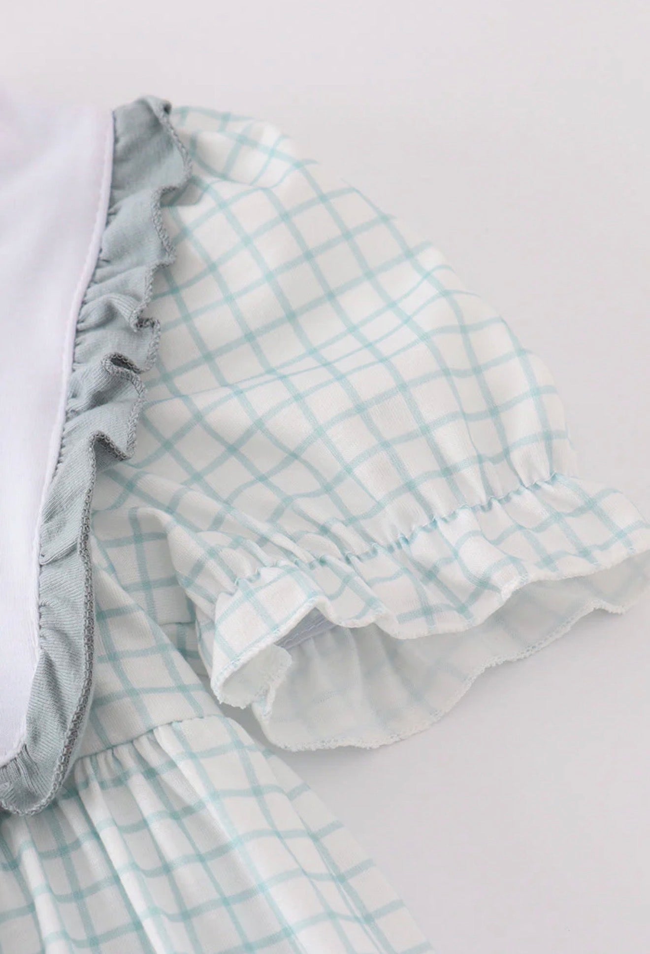 Blue He is Risen embroidery dress