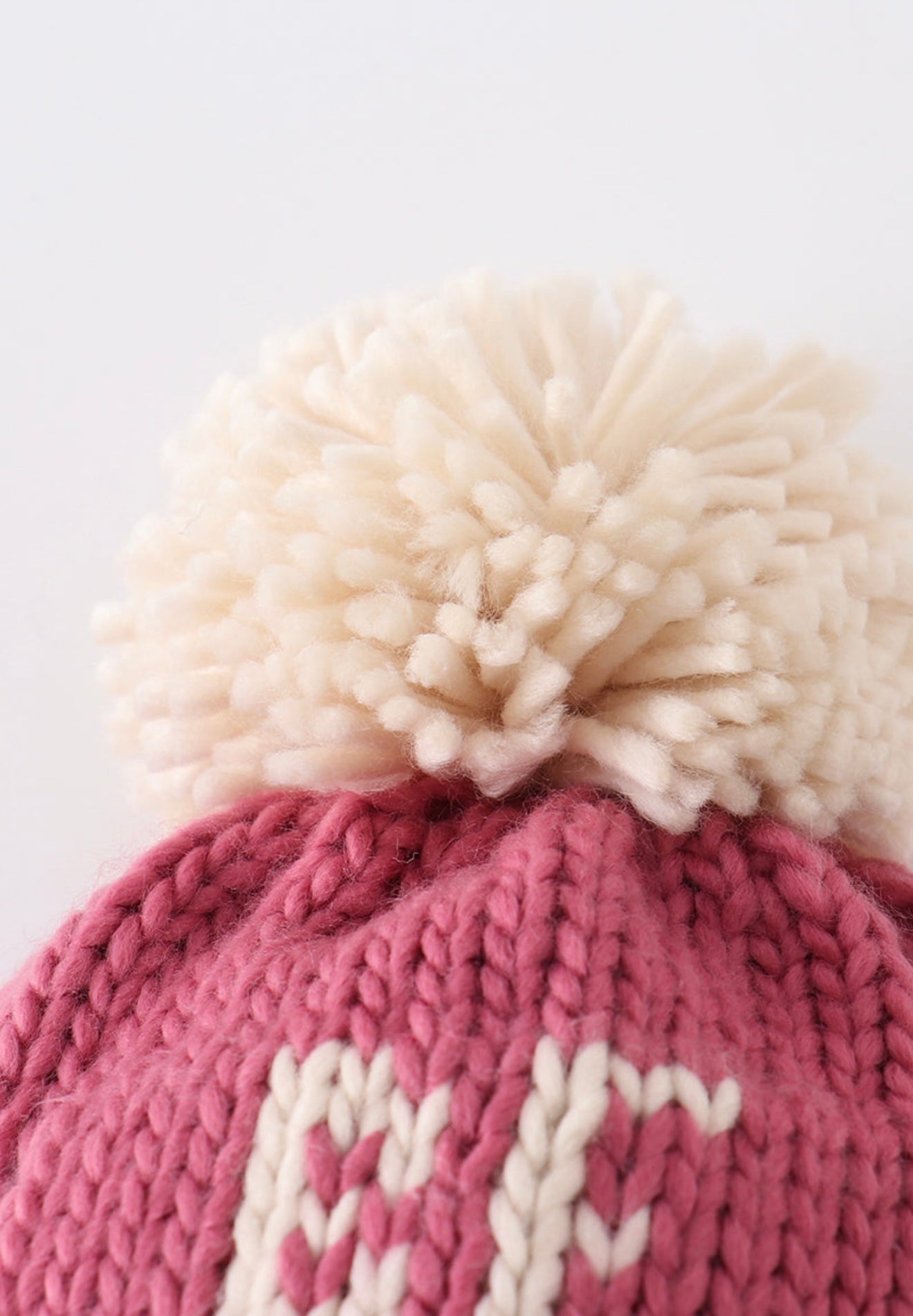 Pompom Cable Beanie