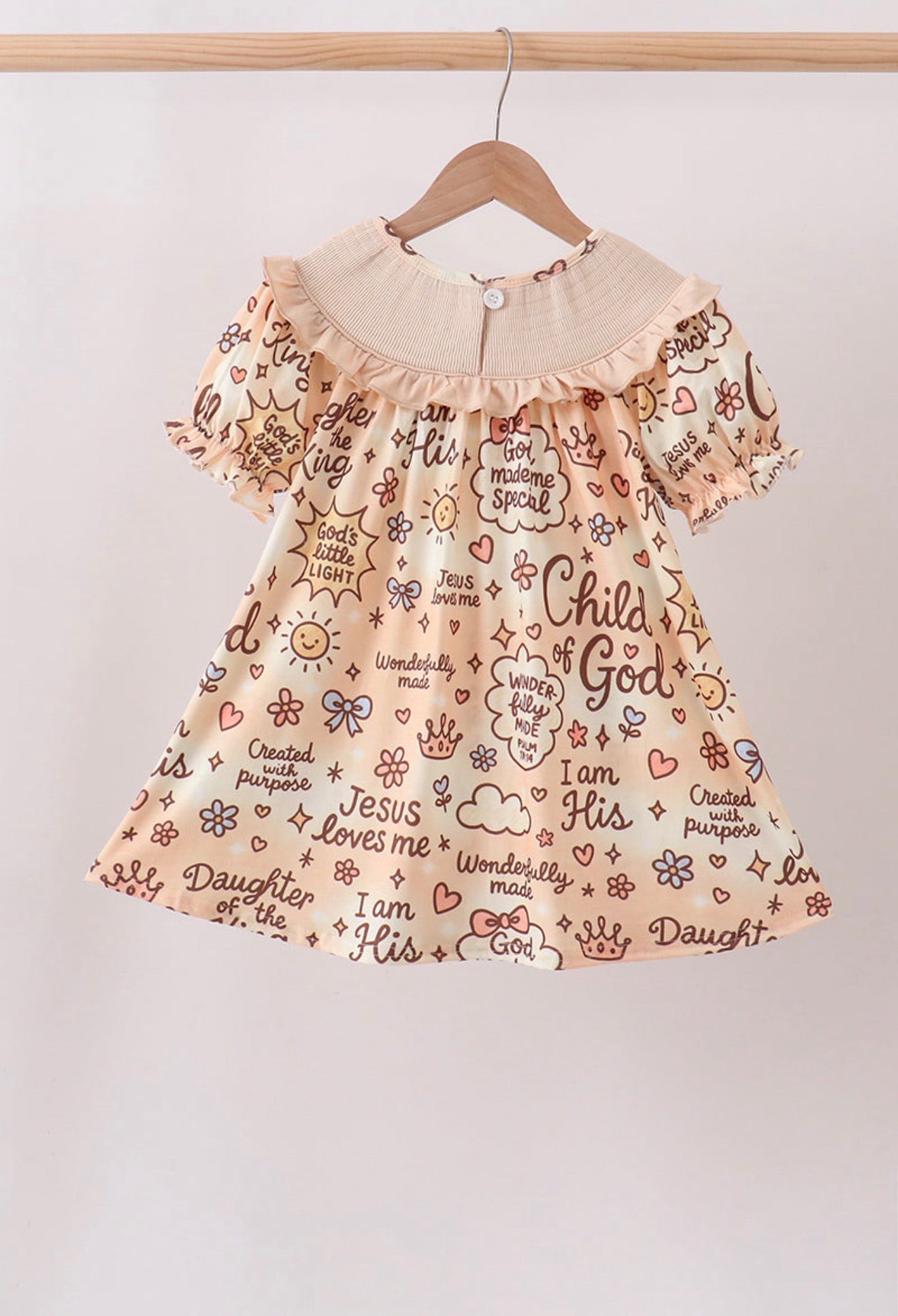 Child of God smocked ruffle dress