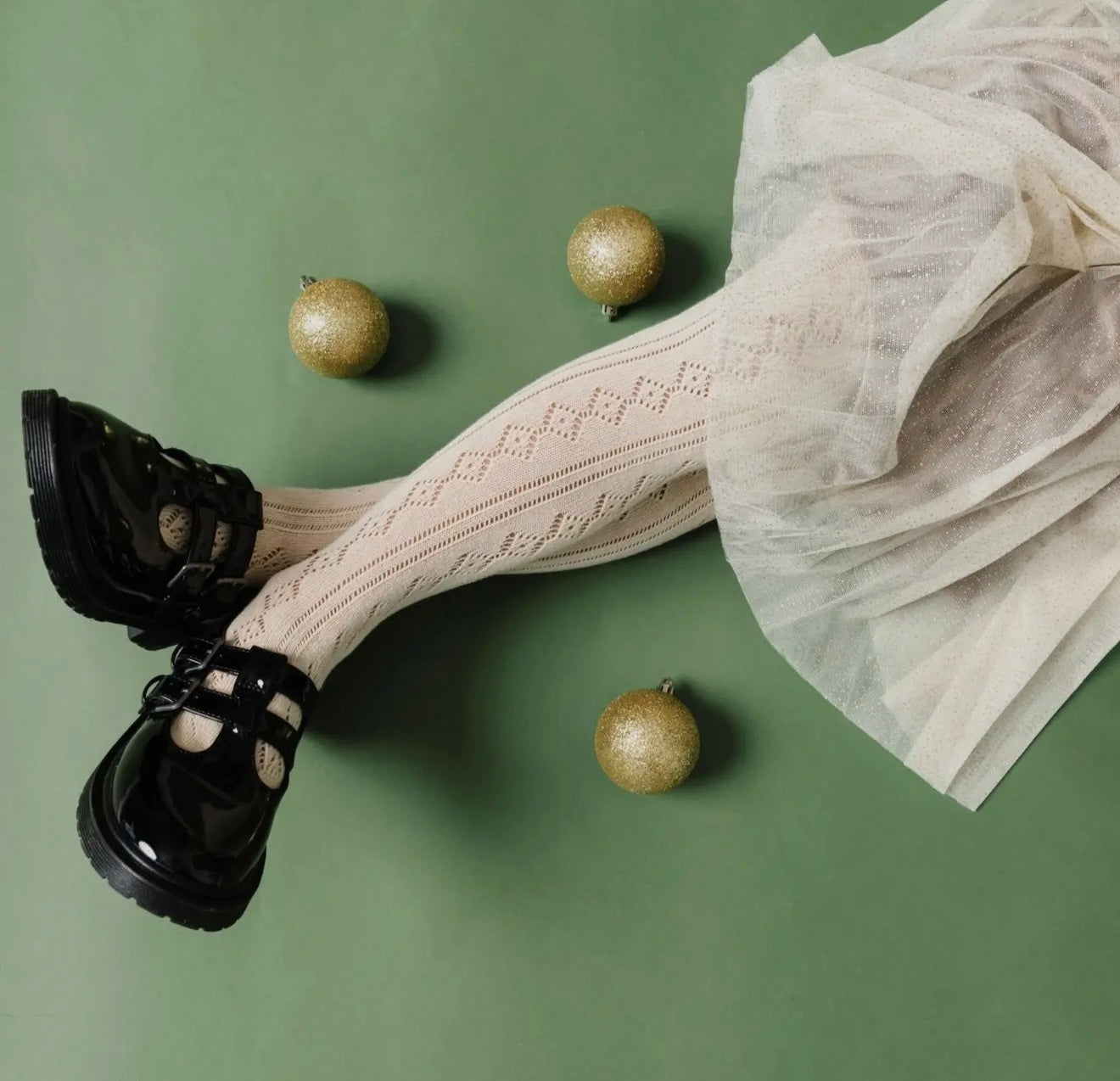 Vanilla Fancy Knit Tights
