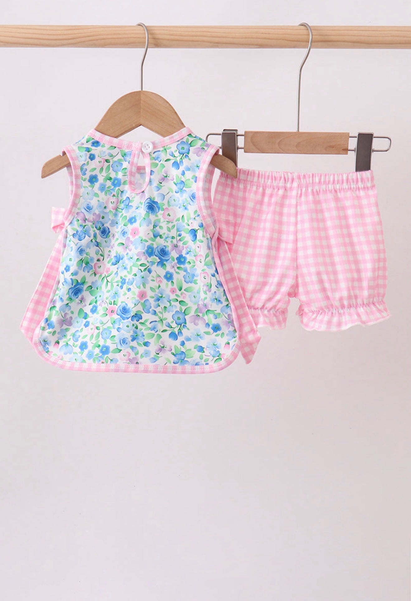 Blue floral bloomer set