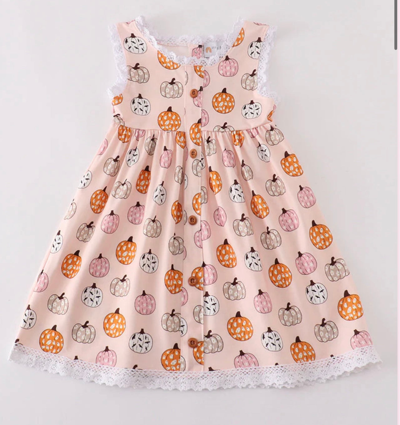 Pink pumpkin girl dress