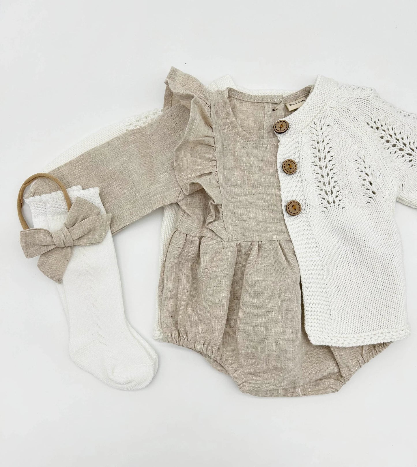 Gabriella Longsleeve Romper with Bow
