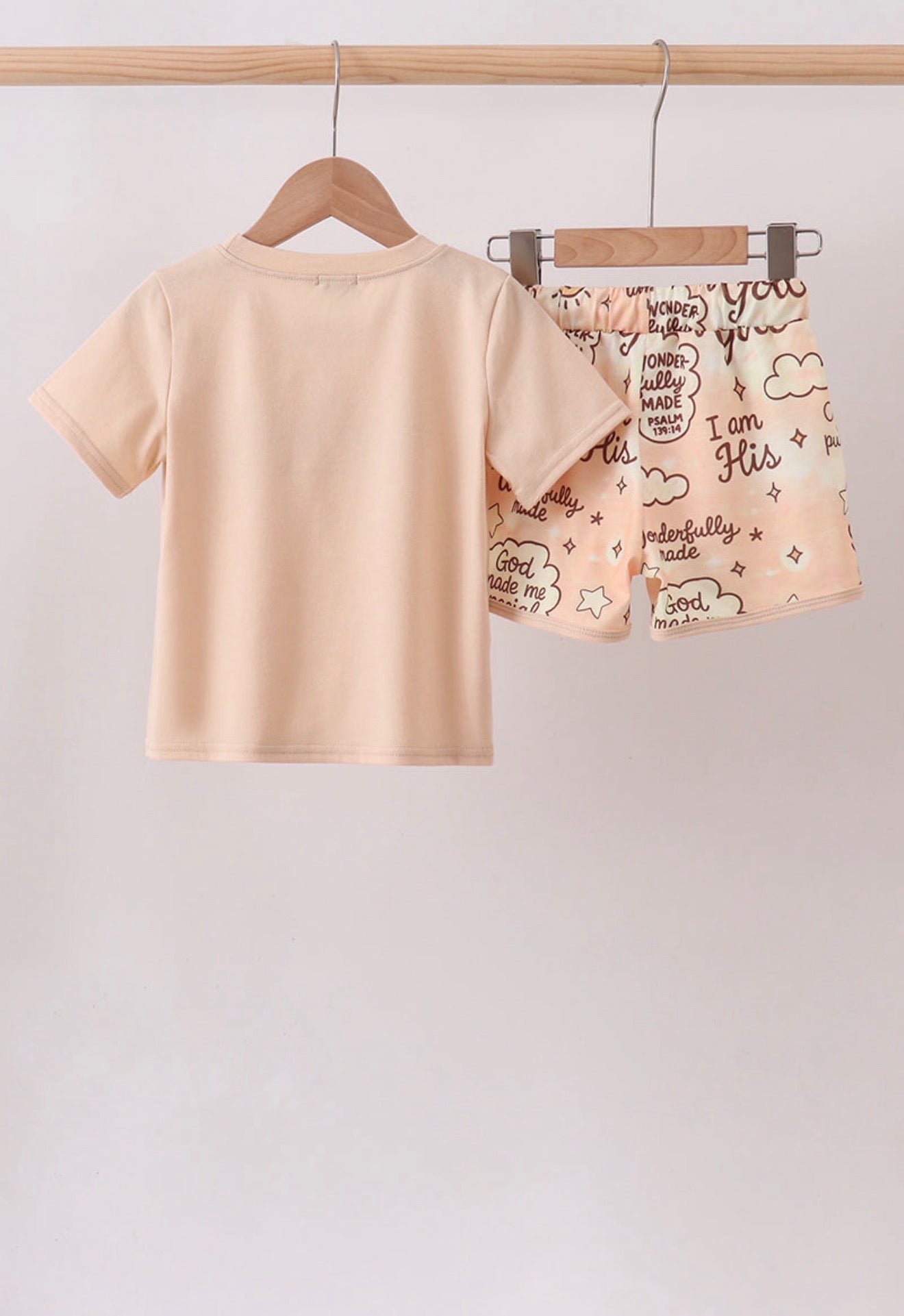 Child of God embroidered shorts set