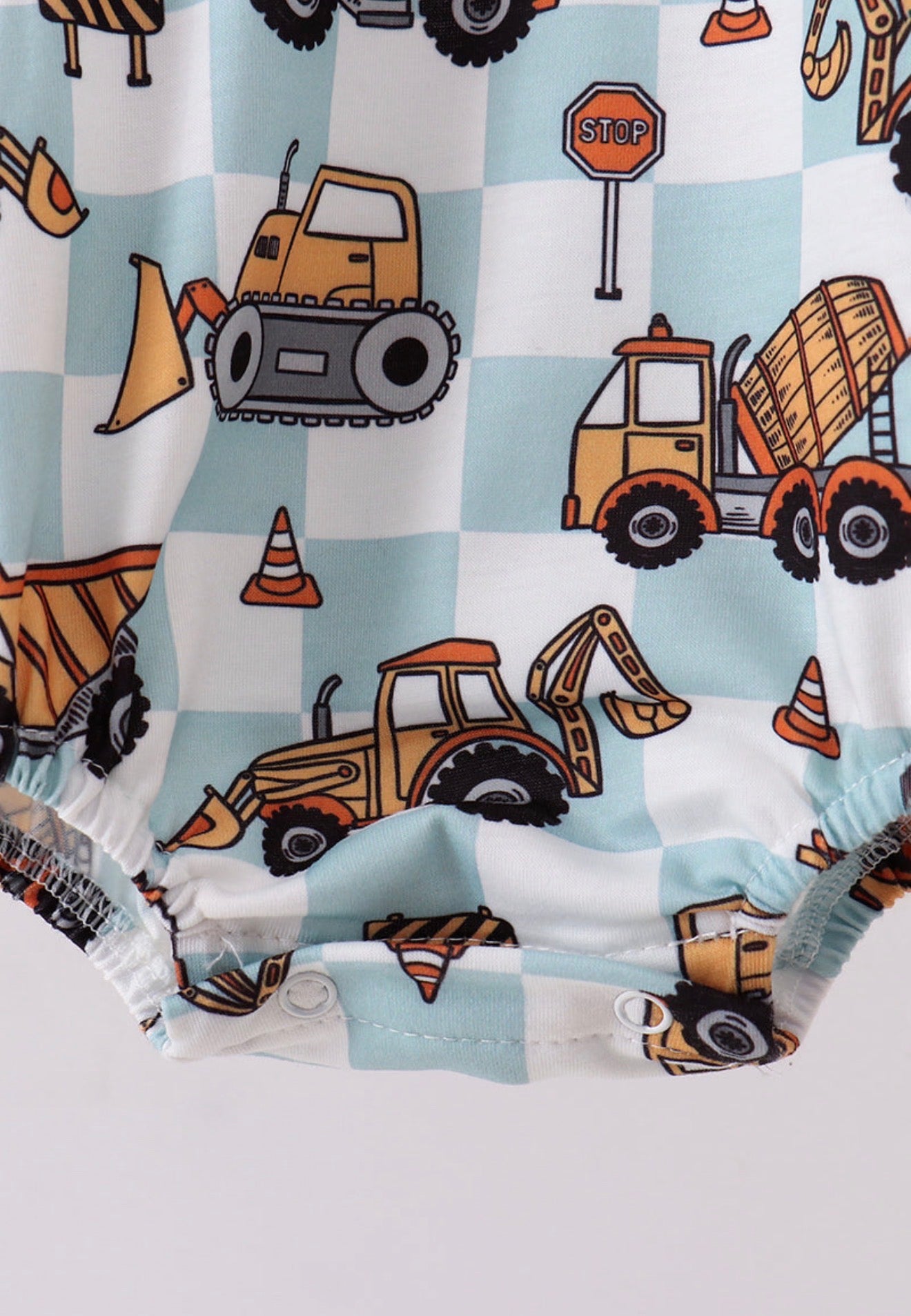 Construction vehicle embroidery bubble