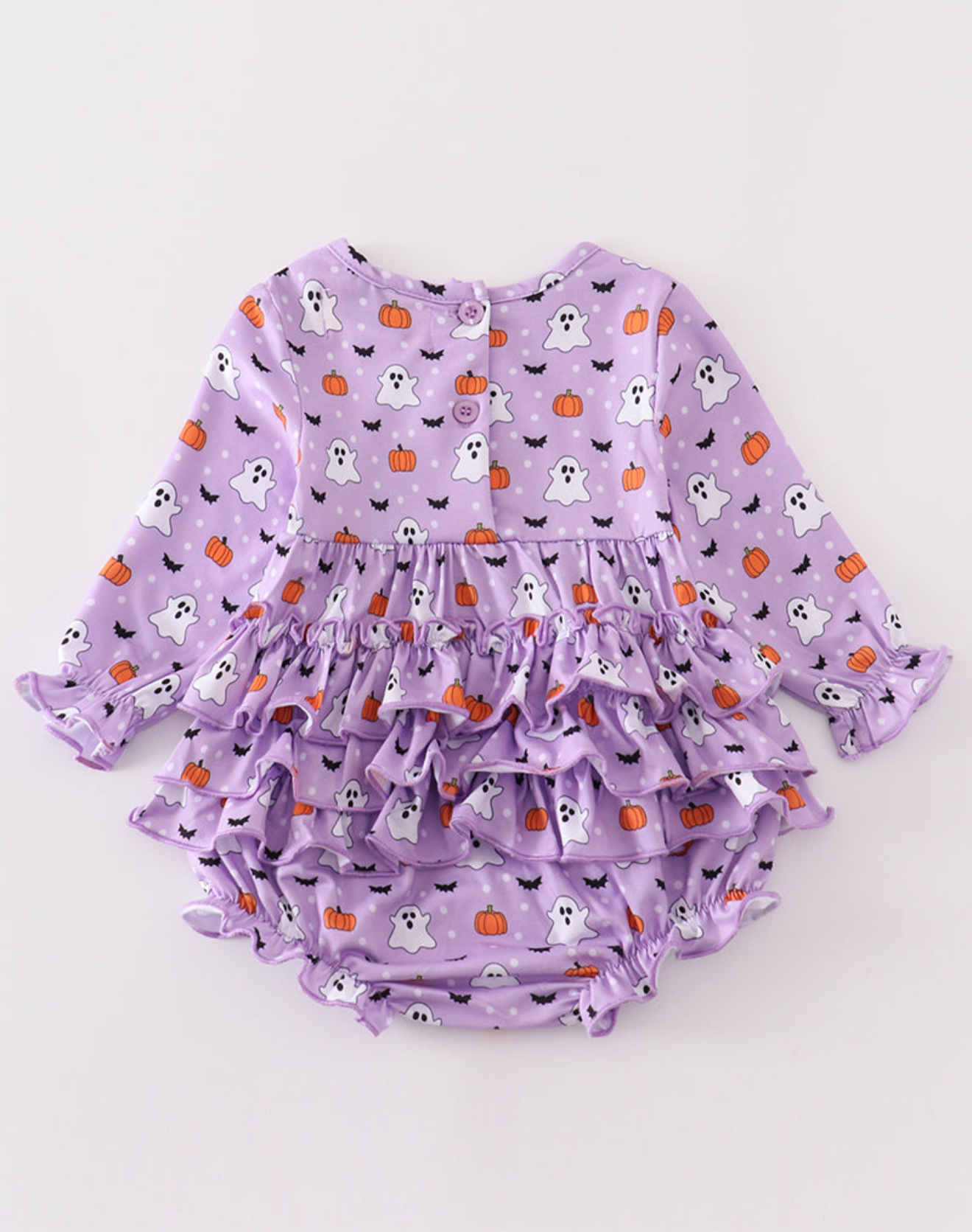 Premium purple Halloween print girl bubble