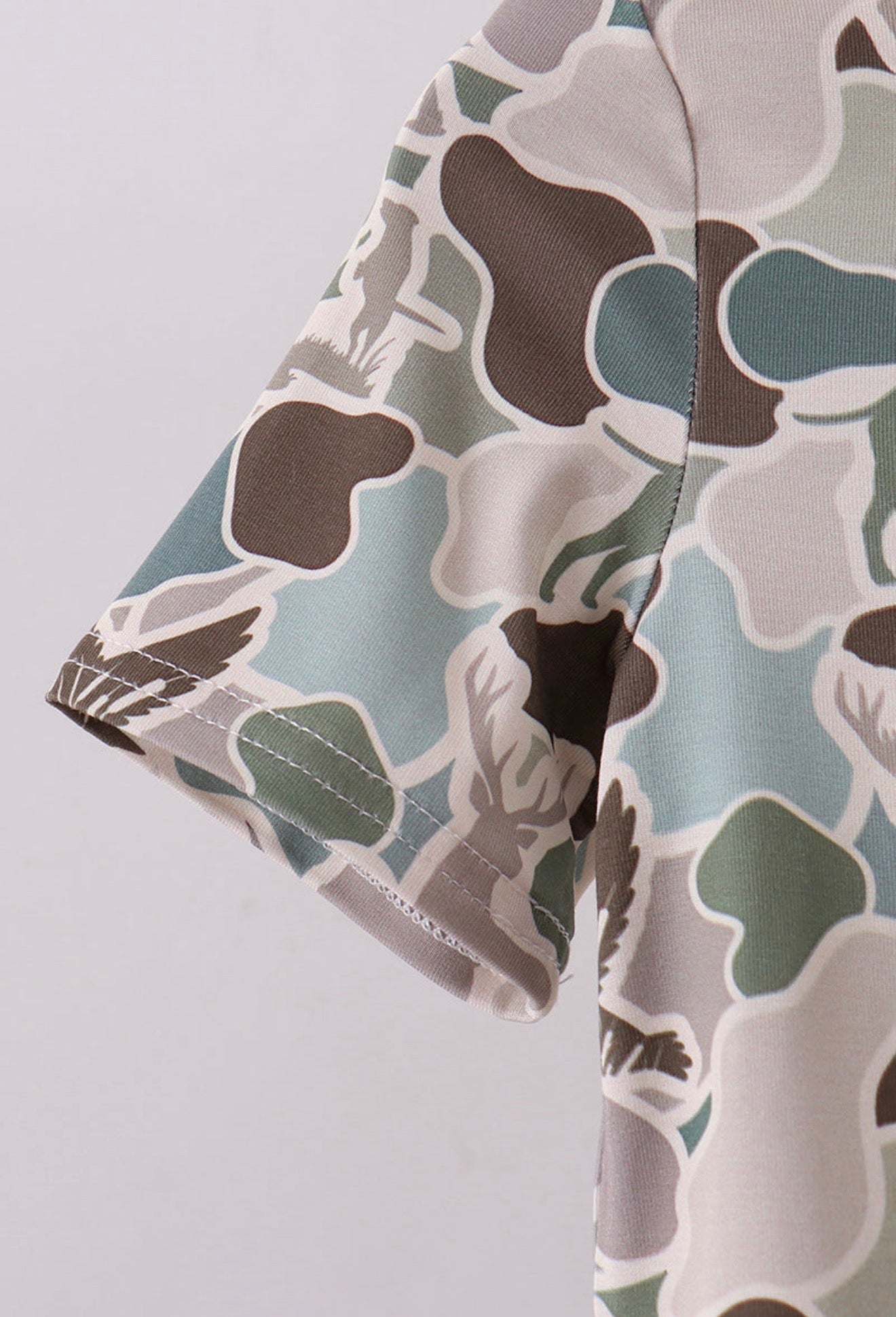 Camouflage Duck Print Bamboo Pajama Set