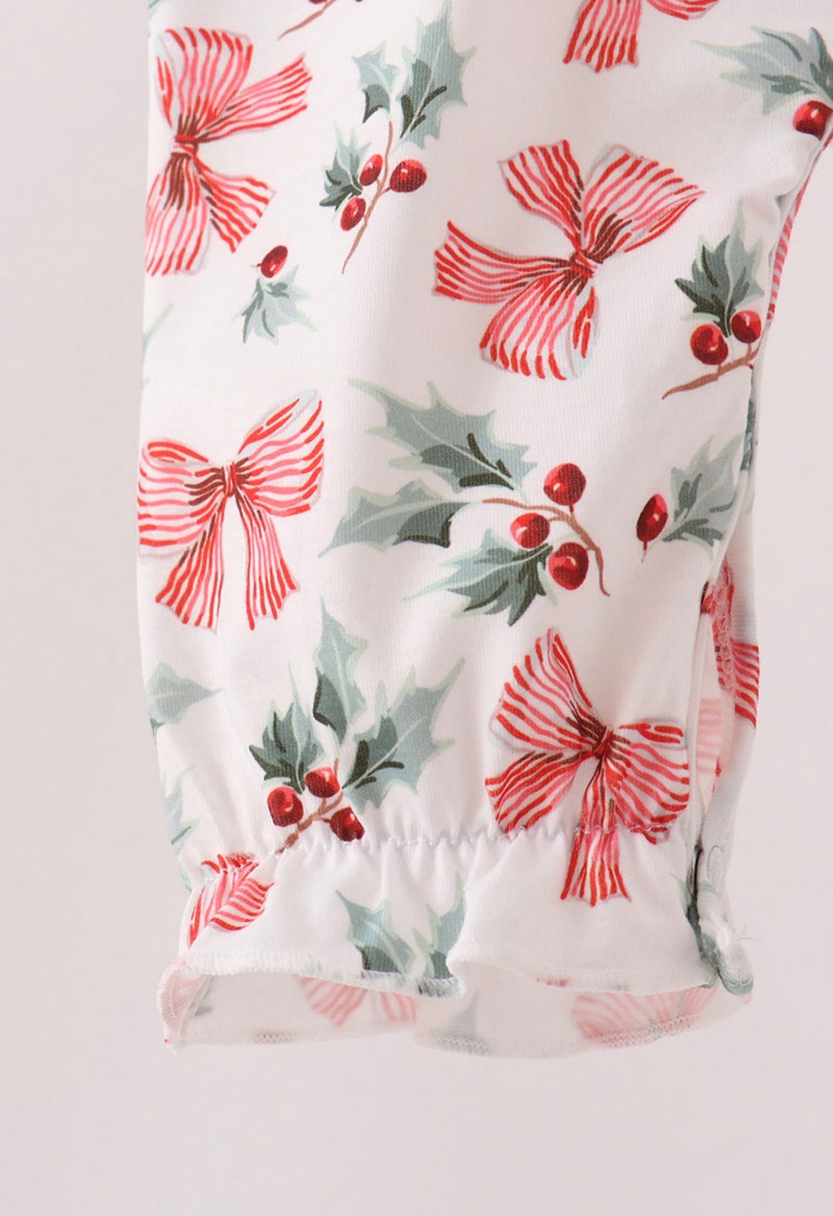 Merry Christmas embroidery romper