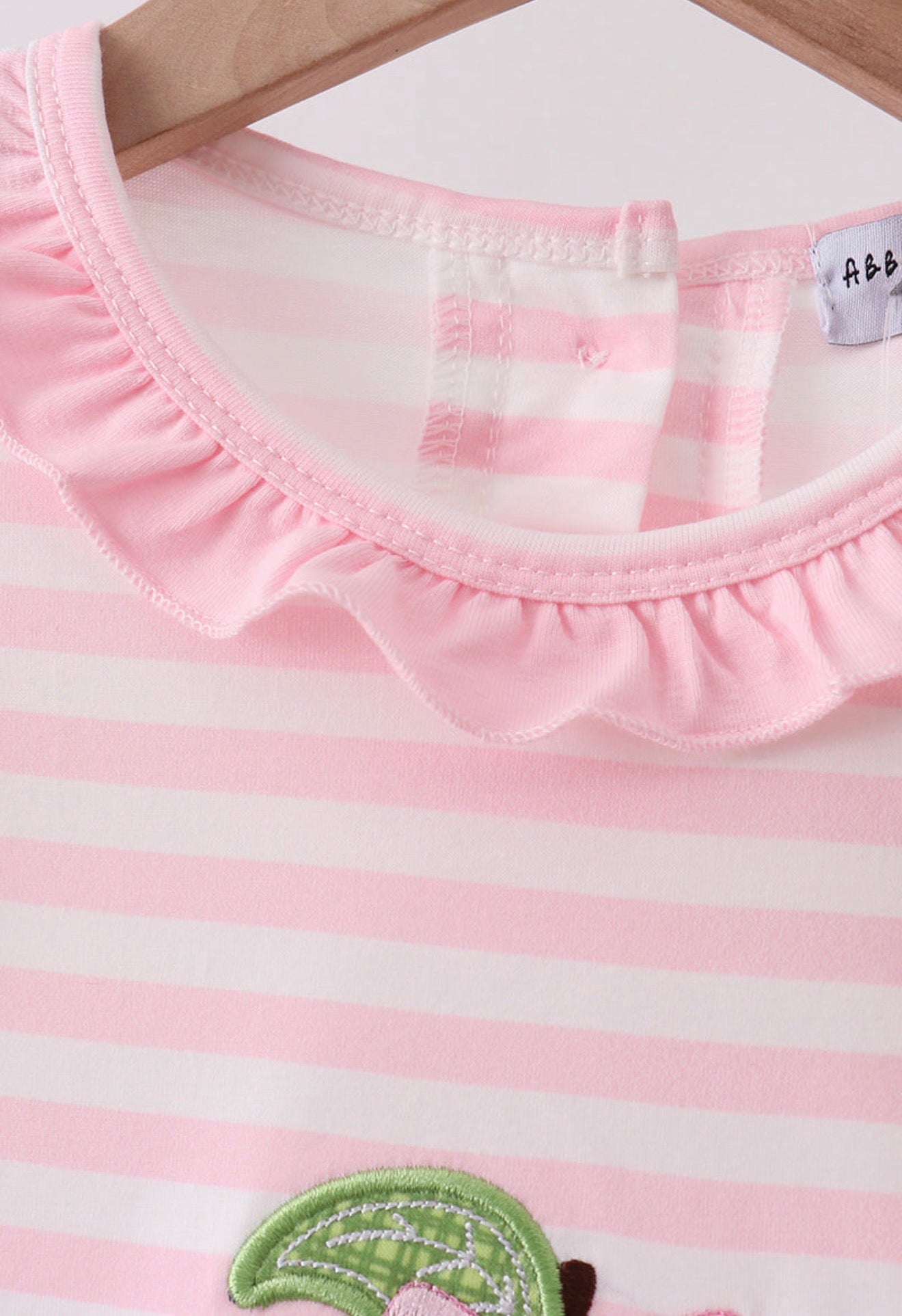 Pink Stripe Apple Book
Appliqué Dress