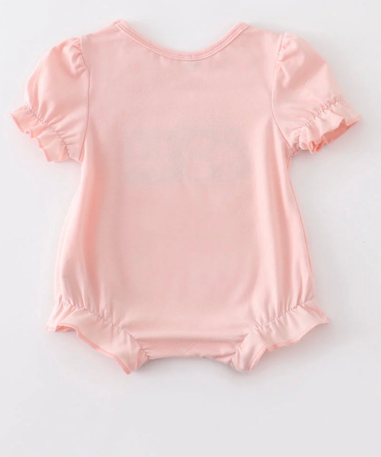 Beige train pumpkin appliqué girl bubble
