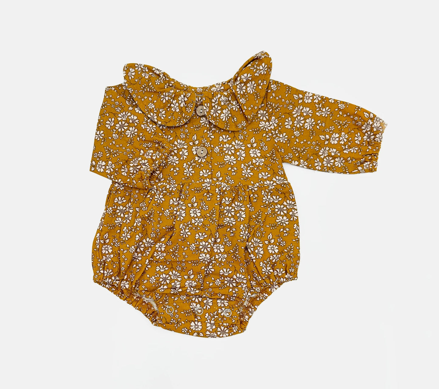 Mustard Floral Romper