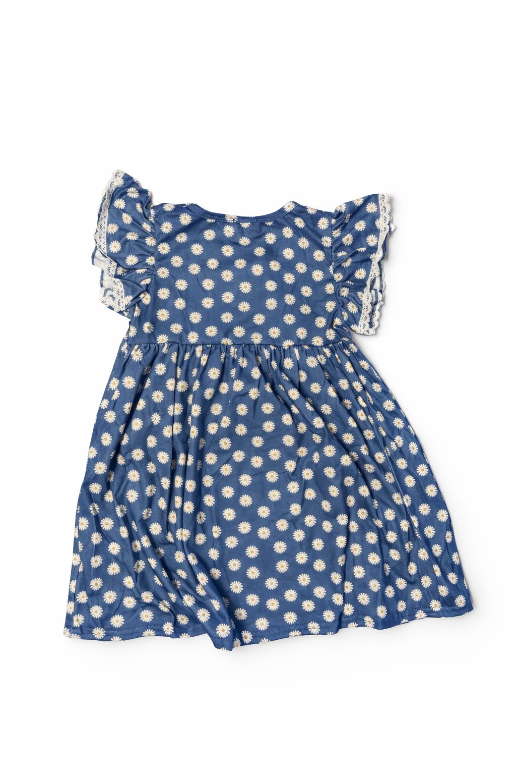 Navy daisy print dress