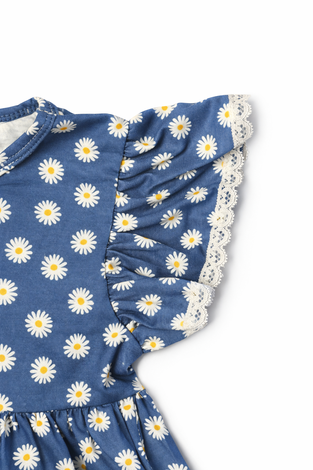 Navy daisy print dress